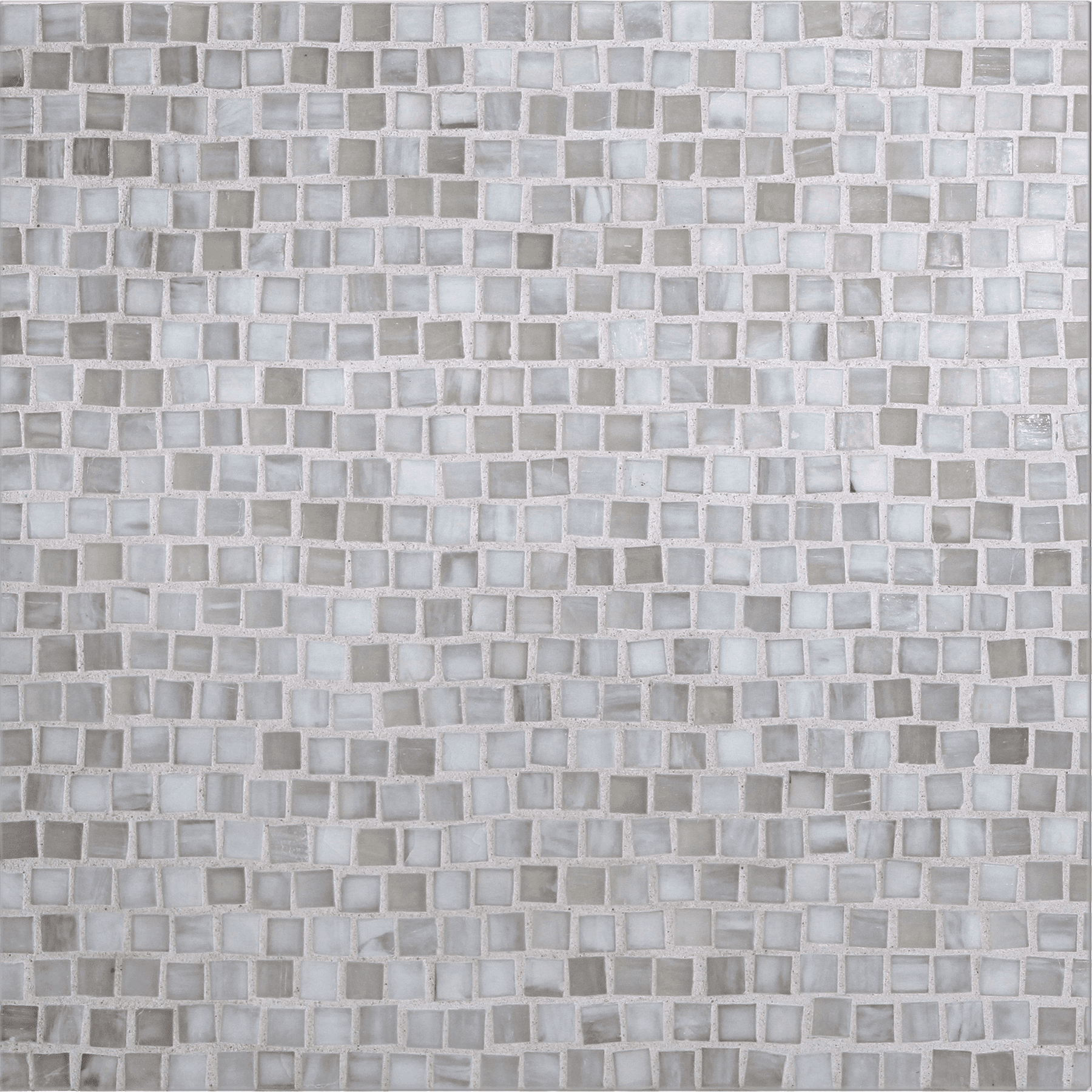 SHIBUI: Bleached White Pompeii Stack Field Mosaic (12.63"x12.28" | silk)