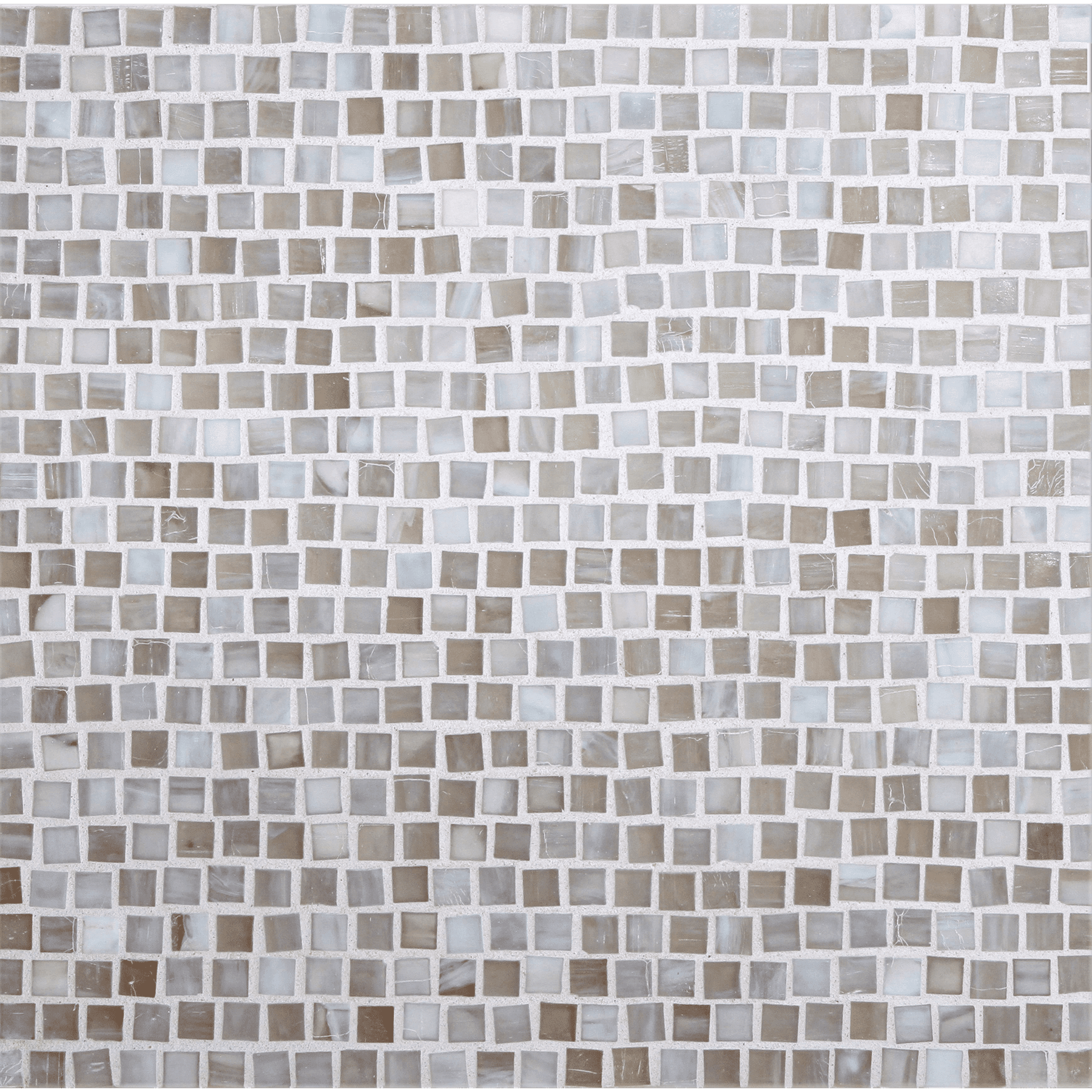 SHIBUI: Buff Pompeii Stack Field Mosaic (12.63"x12.28" | silk)