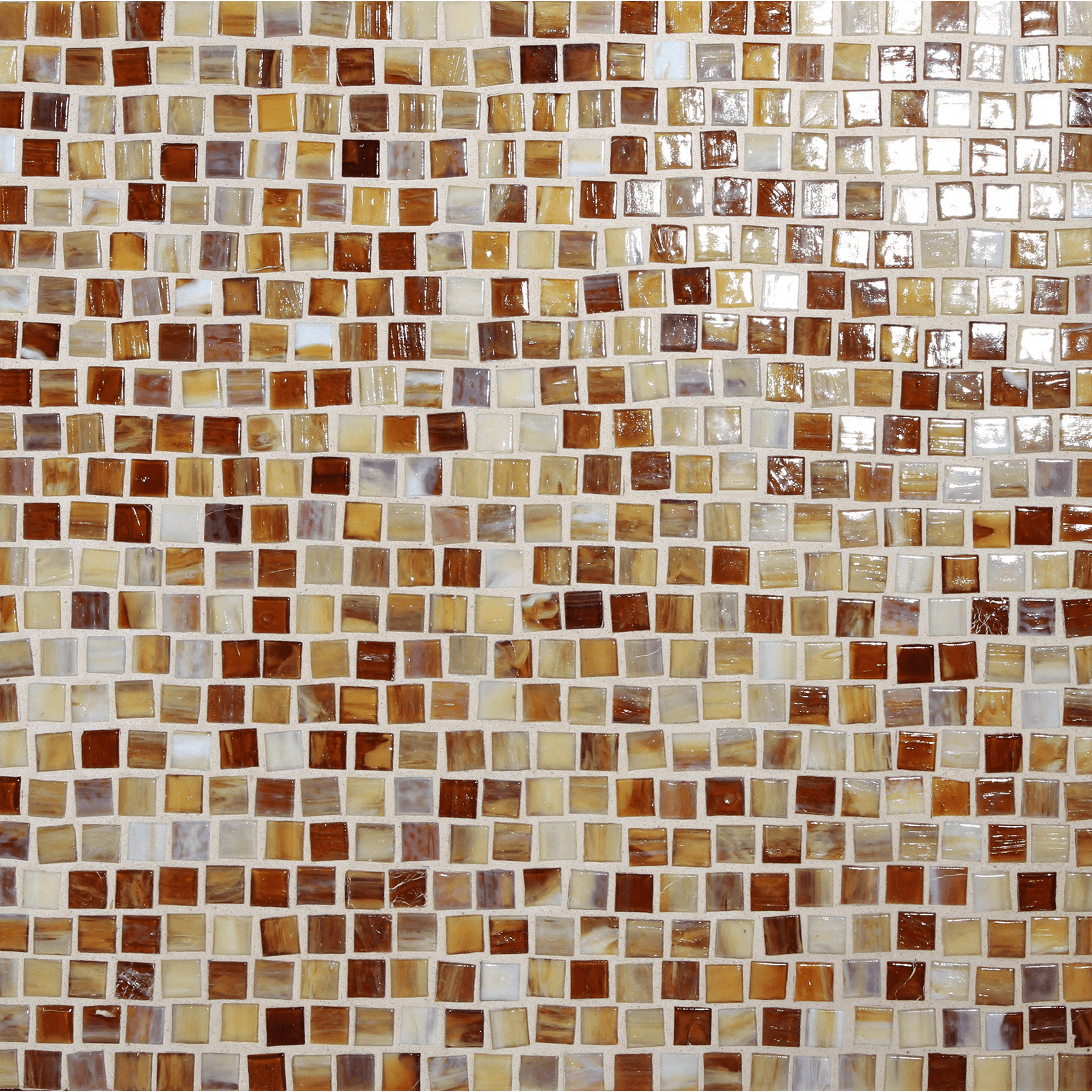 SHIBUI: Leather Pompeii Stack Field Mosaic (12.63"x12.28" | natural)