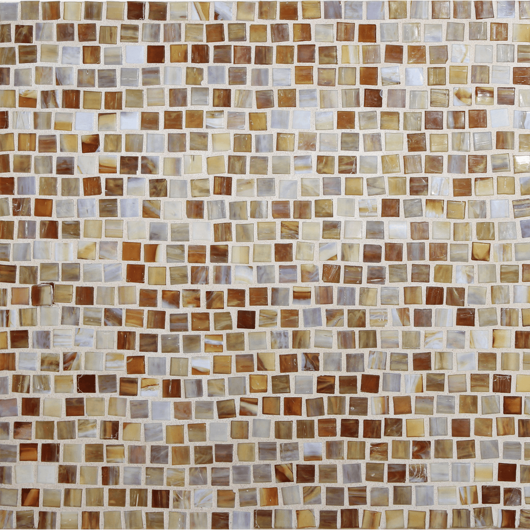 SHIBUI: Leather Pompeii Stack Field Mosaic (12.63"x12.28" | silk)