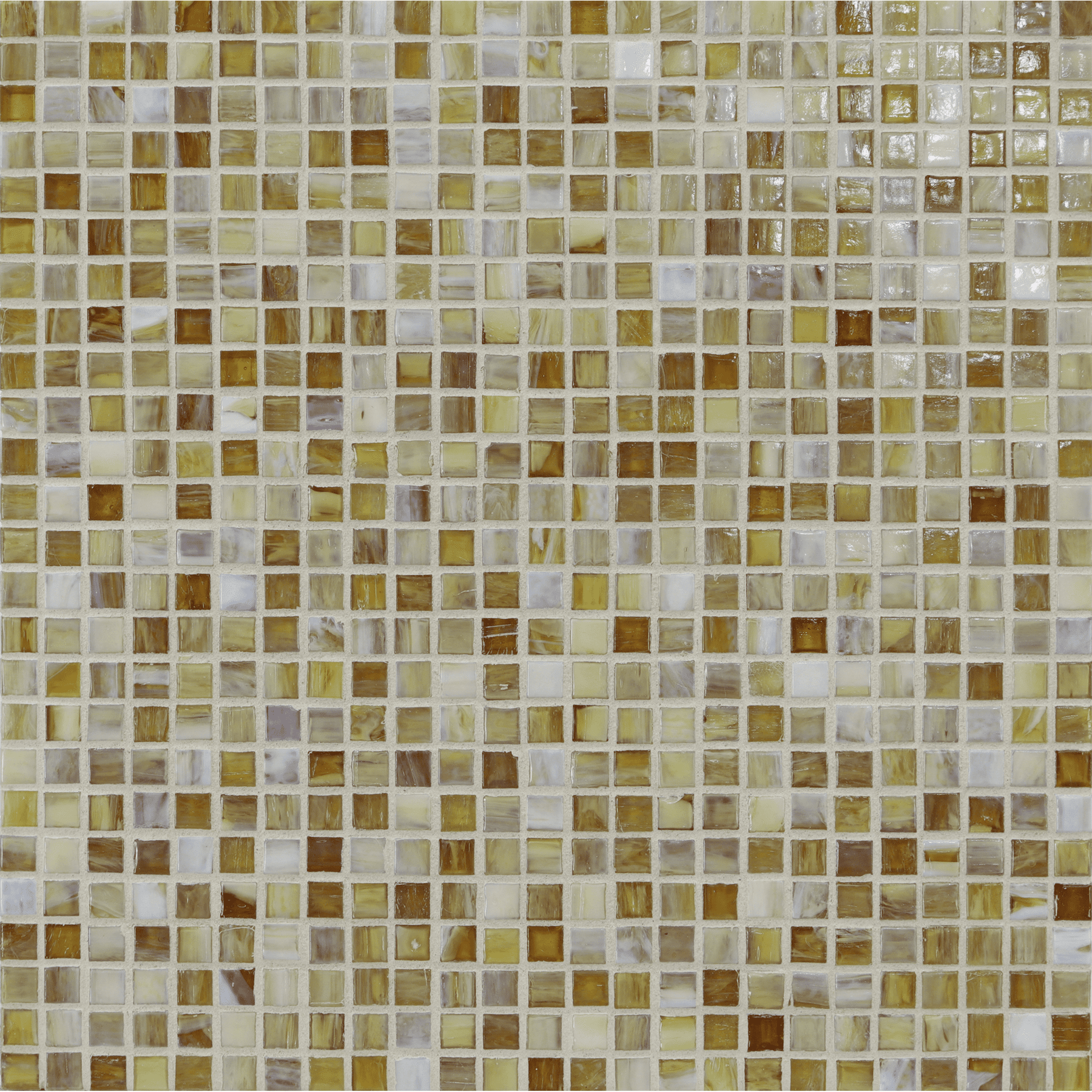SHIBUI: Naples Yellow 0.5"x0.5" Straight Stack Field Mosaic (12.52"x12.52" | natural)