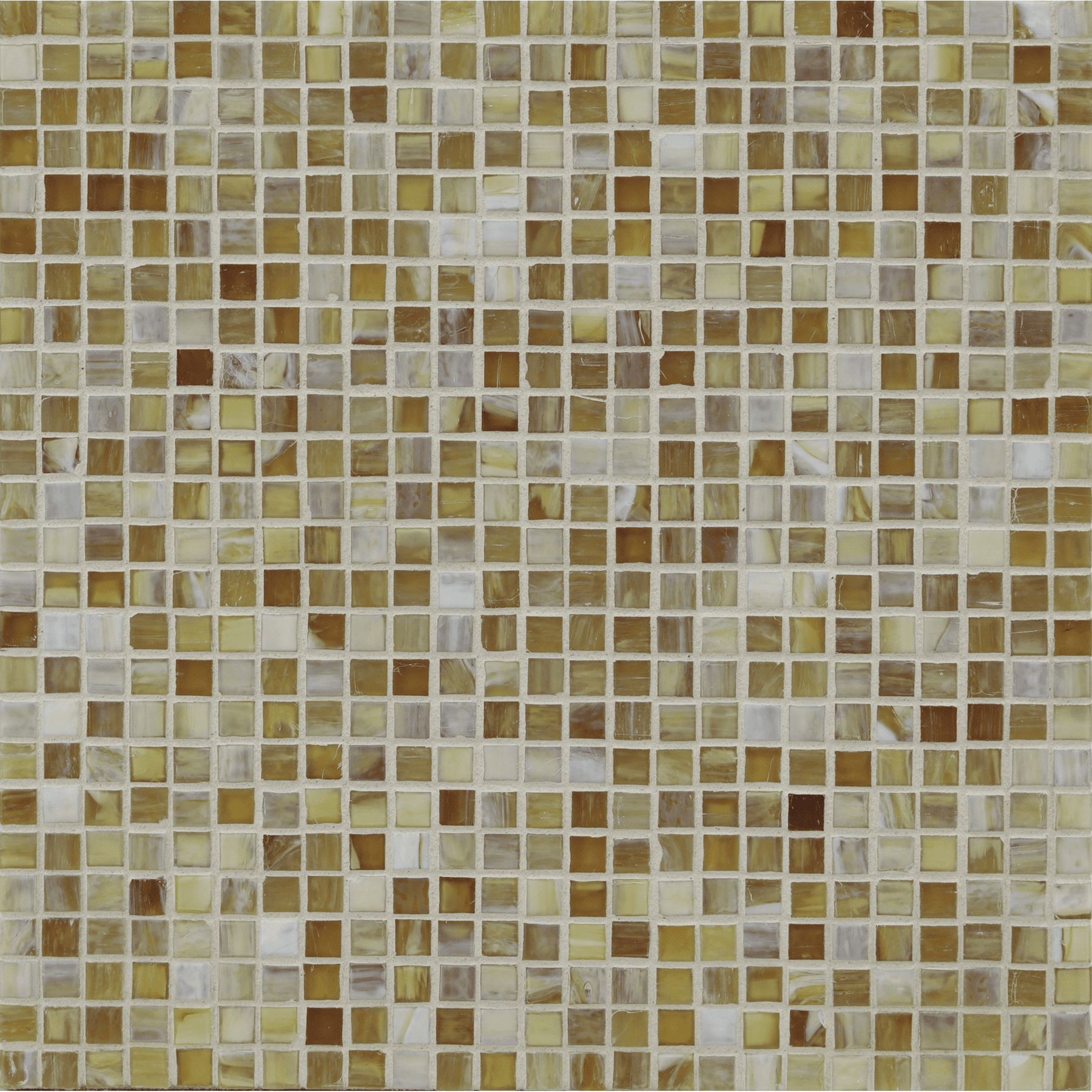 SHIBUI: Naples Yellow 0.5"x0.5" Straight Stack Field Mosaic (12.52"x12.52" | silk)