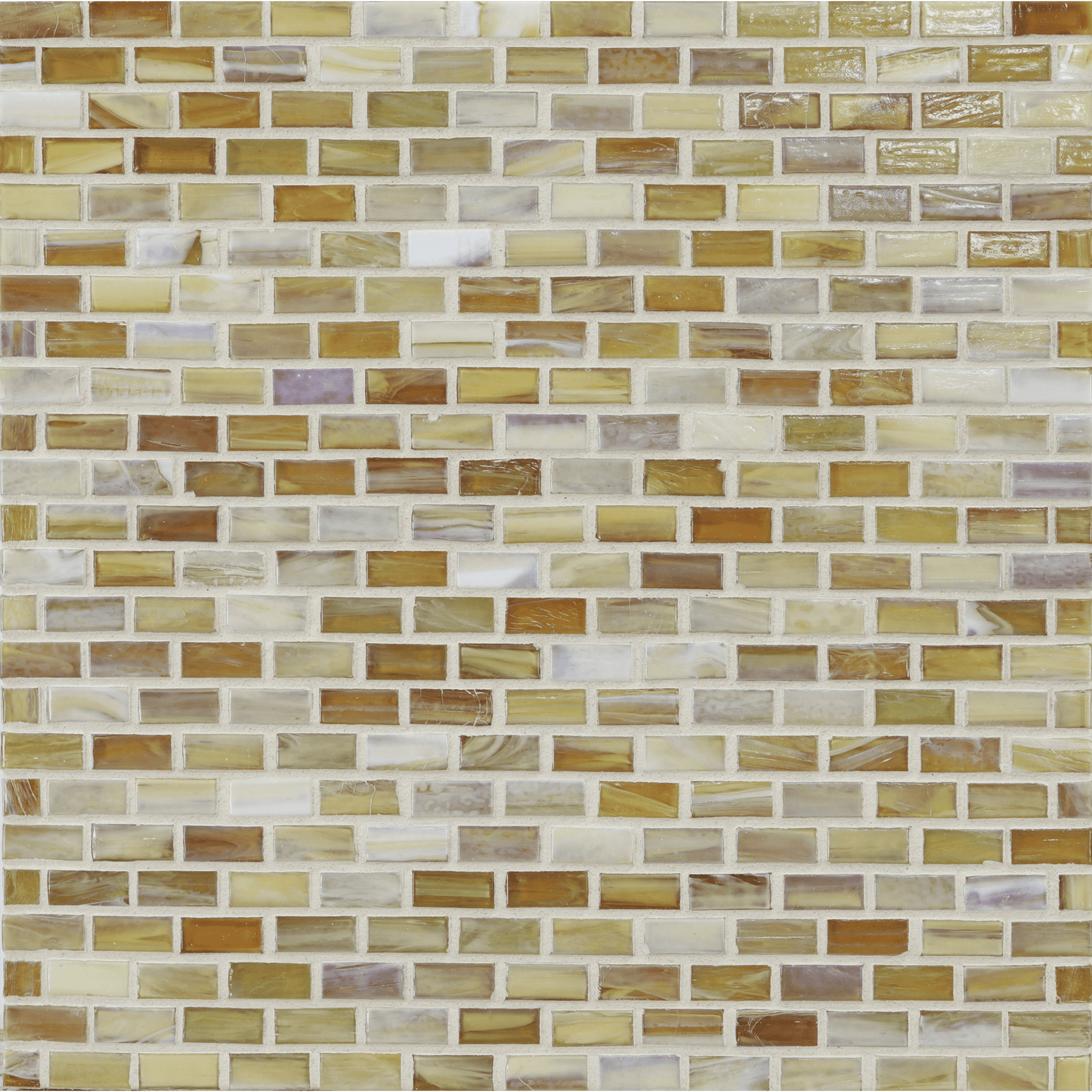 SHIBUI: Naples Yellow 0.5"x1" Staggered Joint Field Mosaic (12.51"x12.51" | natural)