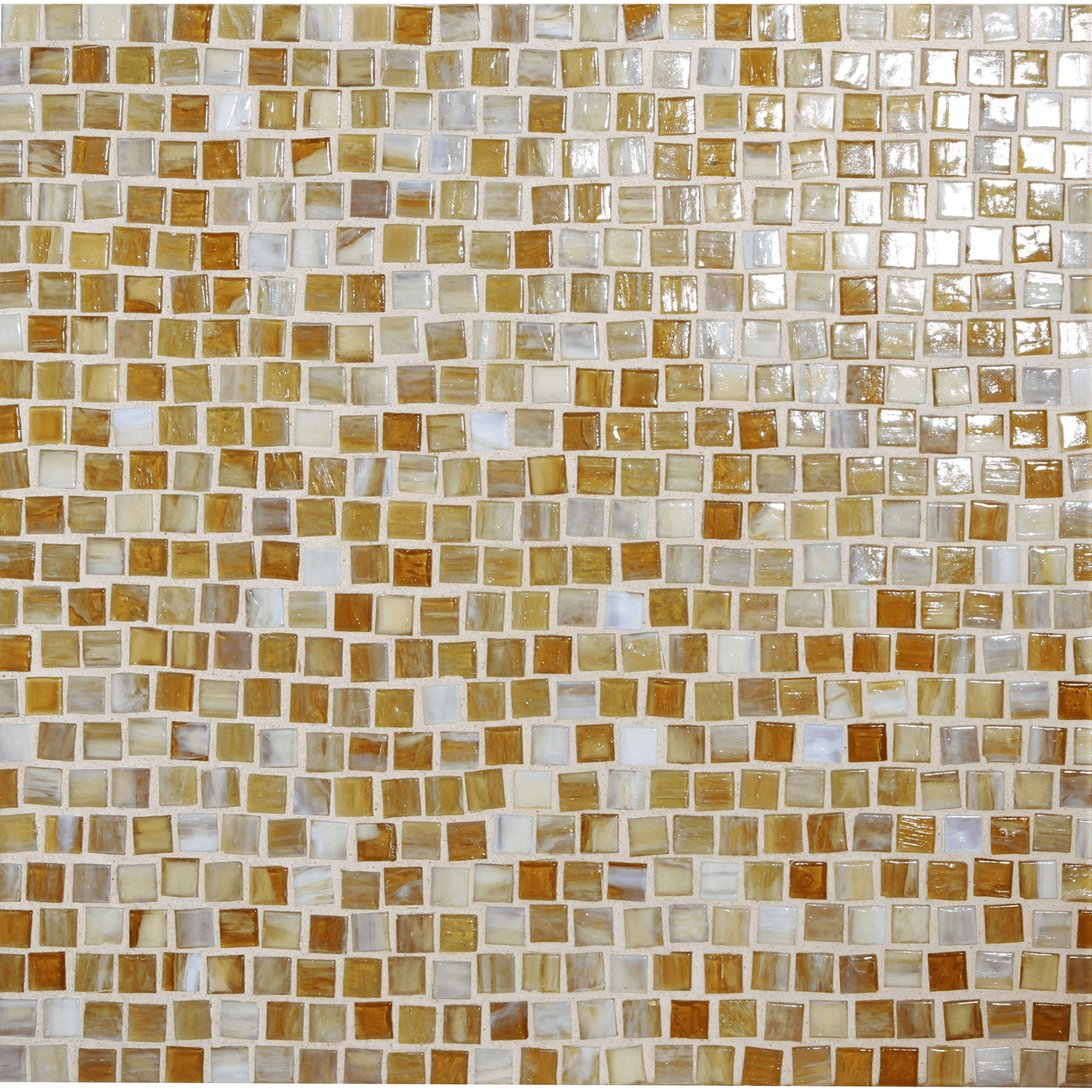 SHIBUI: Naples Yellow Pompeii Stack Field Mosaic (12.63"x12.28" | natural)