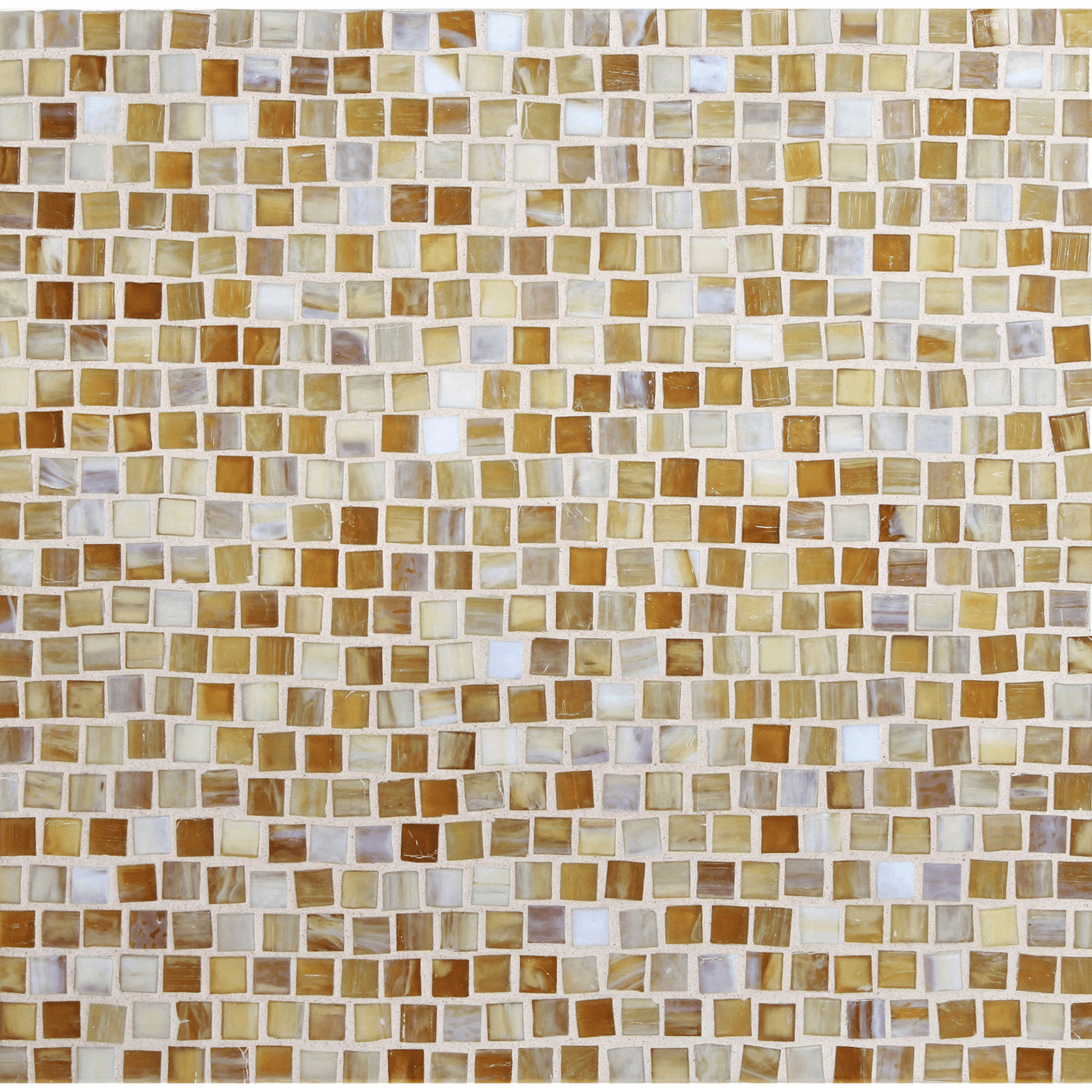 SHIBUI: Naples Yellow Pompeii Stack Field Mosaic (12.63"x12.28" | silk)