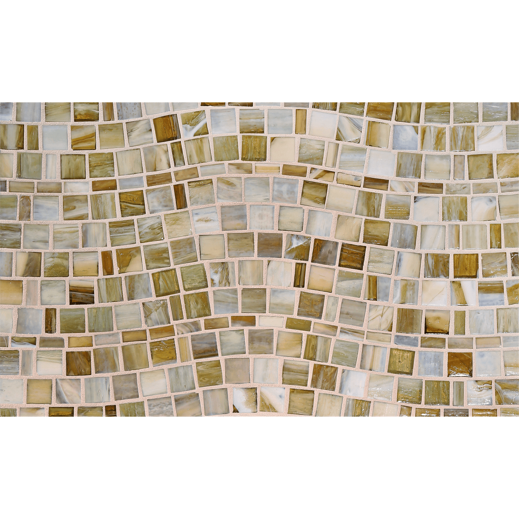 SHIBUI: Naples Yellow Rio Offset Field Mosaic (15.42"x11.67" | natural)