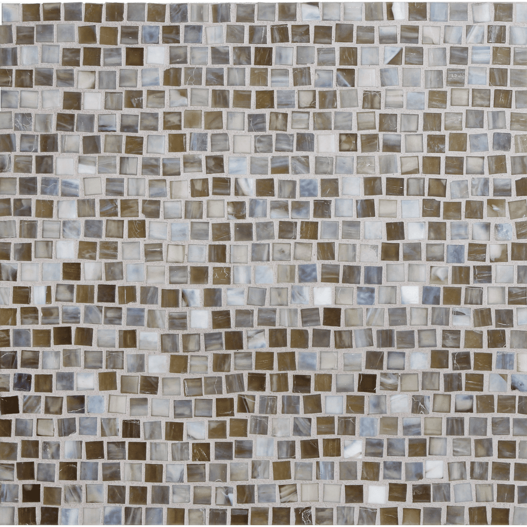 SHIBUI: Ochre Pompeii Stack Field Mosaic (12.63"x12.28" | silk)