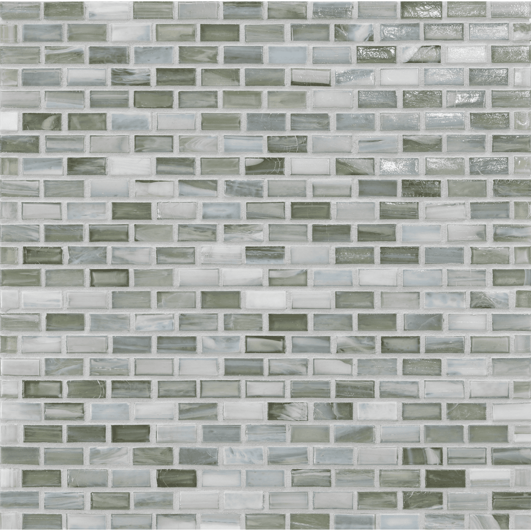 SHIBUI: Pewter 0.5"x1" Staggered Joint Field Mosaic (12.51"x12.51" | natural)
