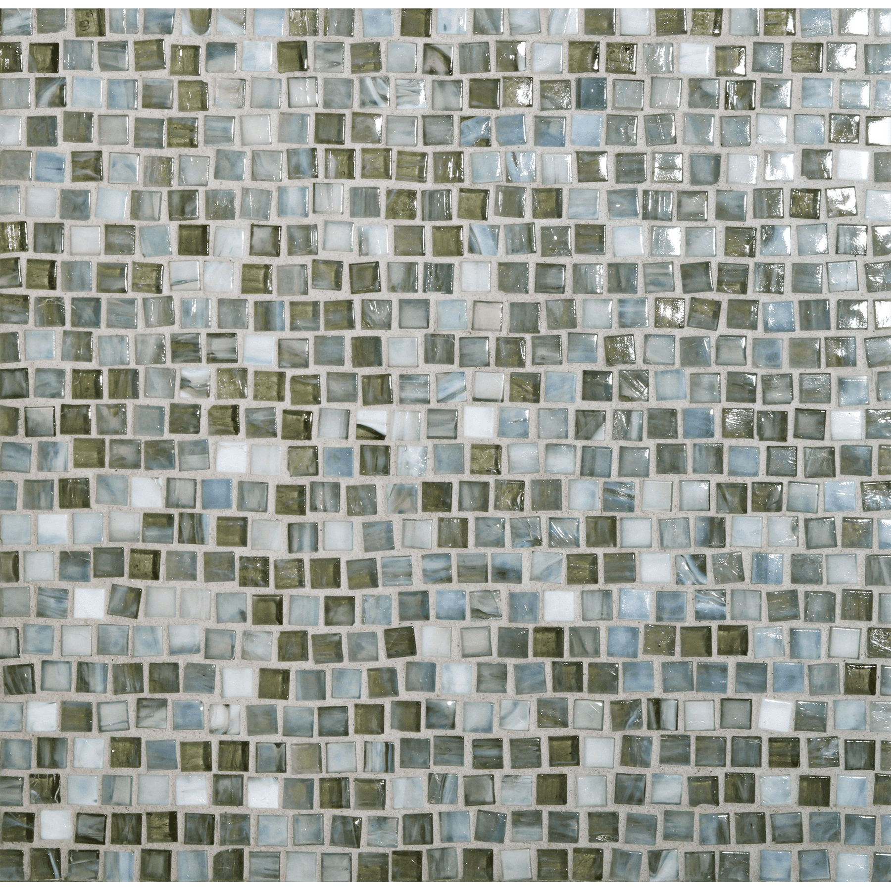 SHIBUI: Pewter Pompeii Stack Field Mosaic (12.63"x12.28" | natural)