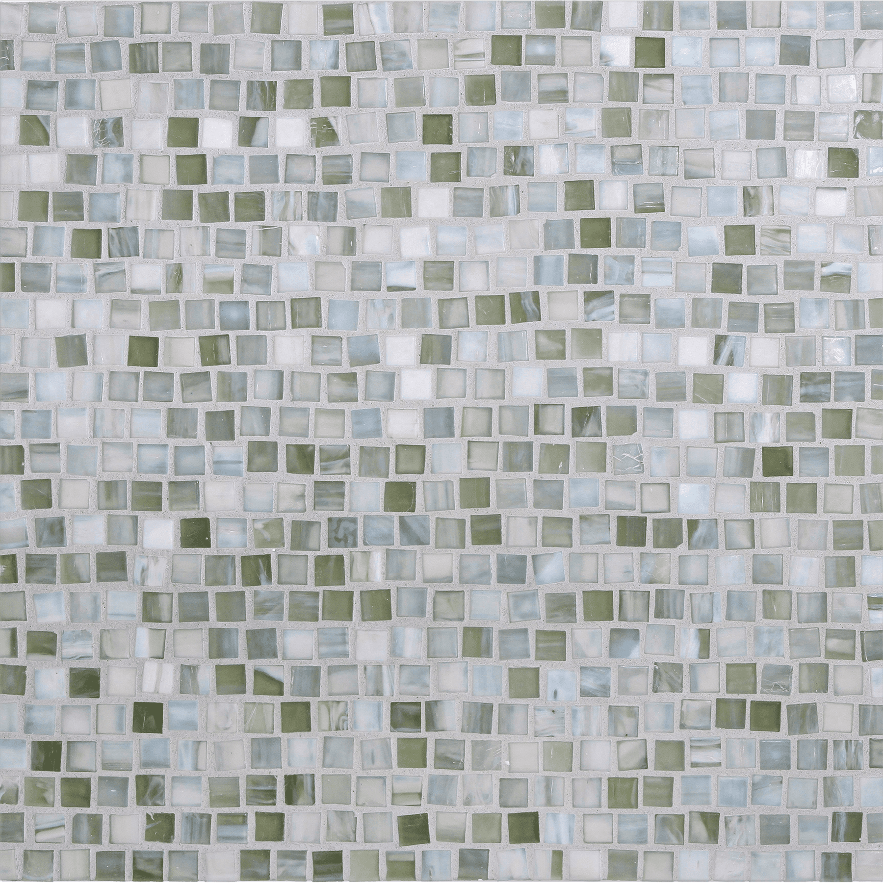 SHIBUI: Pewter Pompeii Stack Field Mosaic (12.63"x12.28" | silk)