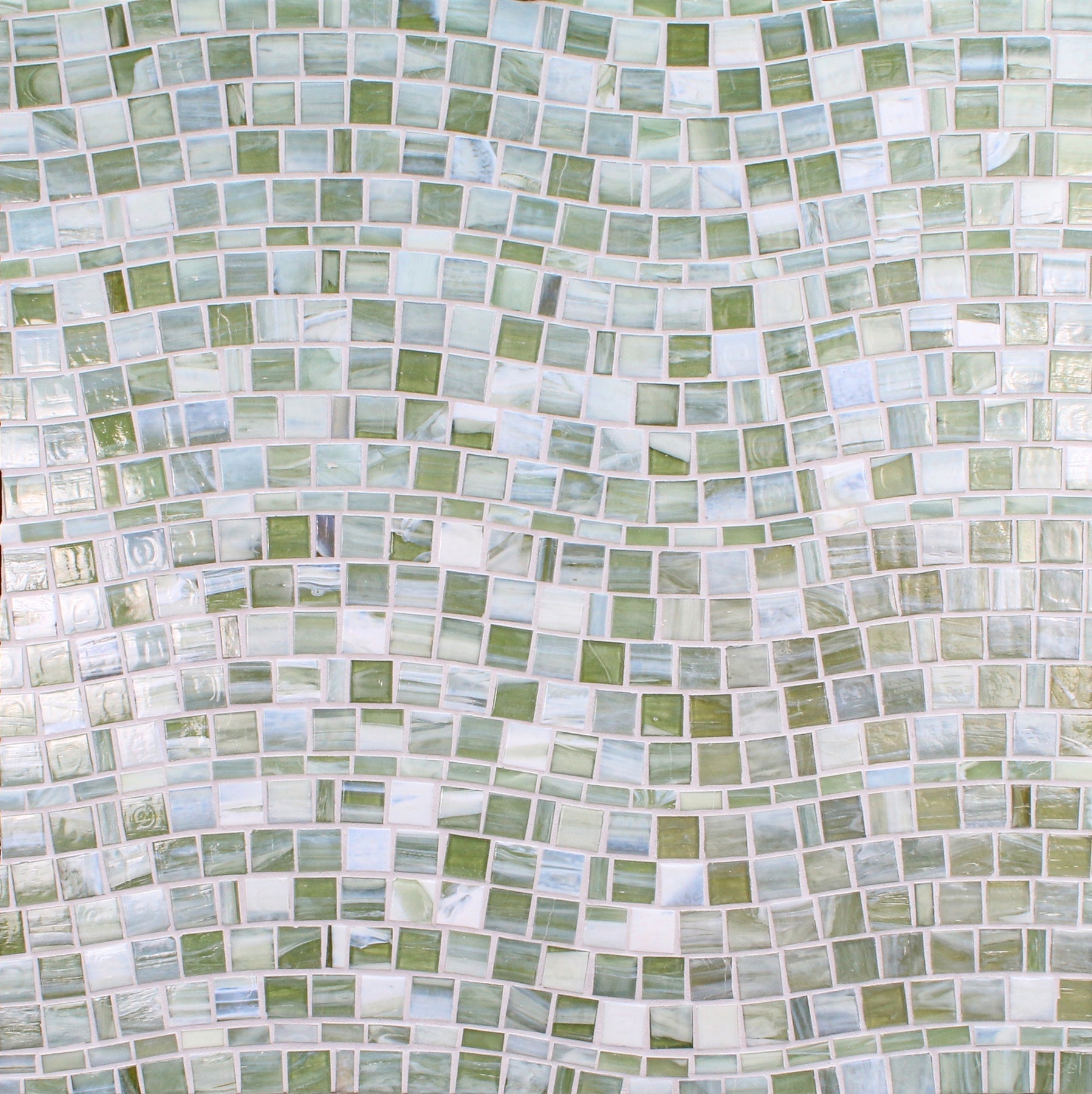 SHIBUI: Pewter Rio Offset Field Mosaic (15.42"x11.67" | natural)