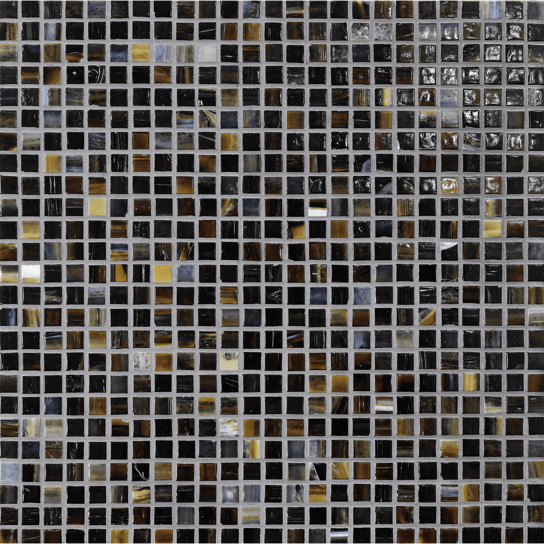 SHIBUI: Raw Umber 0.5"x0.5" Straight Stack Field Mosaic (12.52"x12.52" | natural)