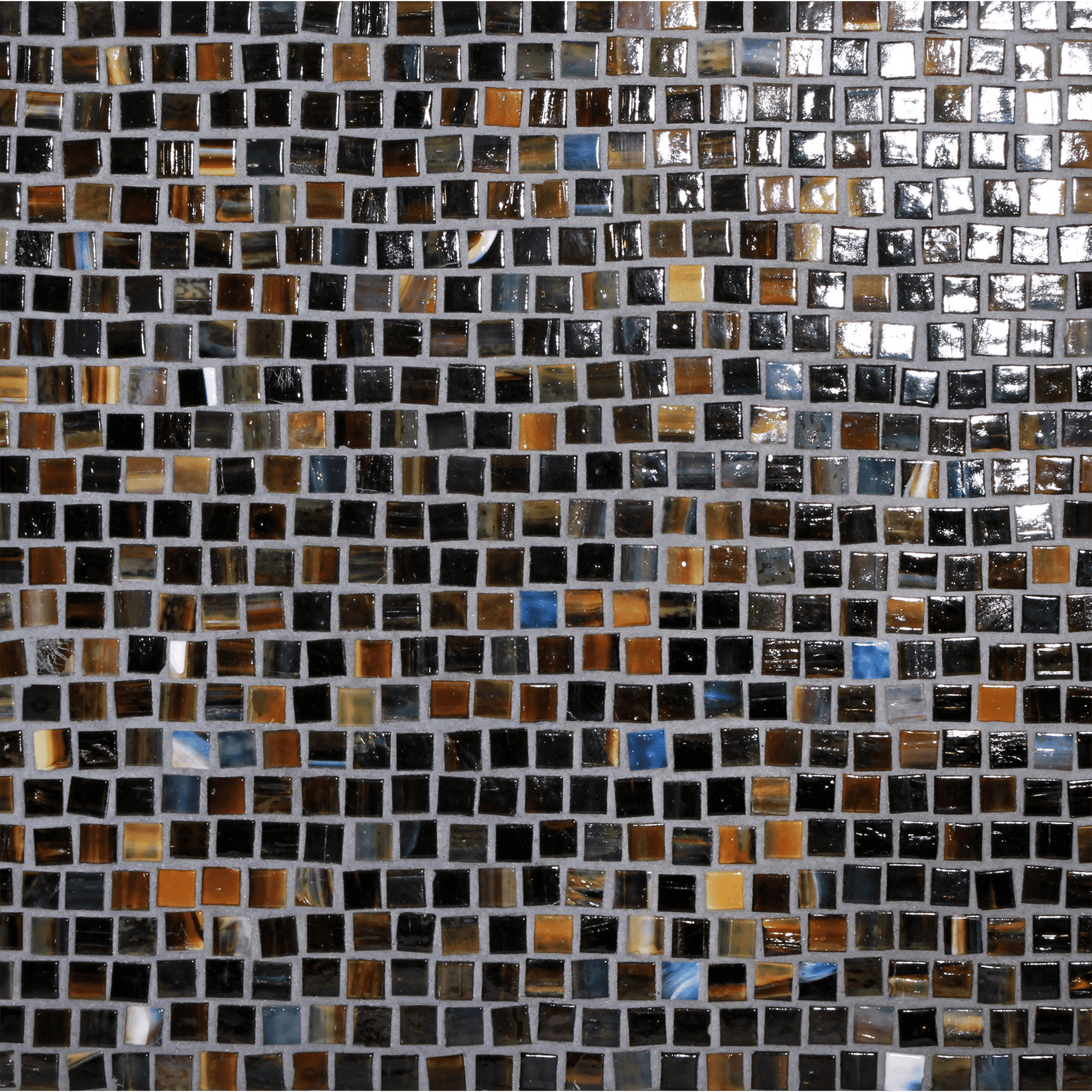 SHIBUI: Raw Umber Pompeii Stack Field Mosaic (12.63"x12.28" | natural)