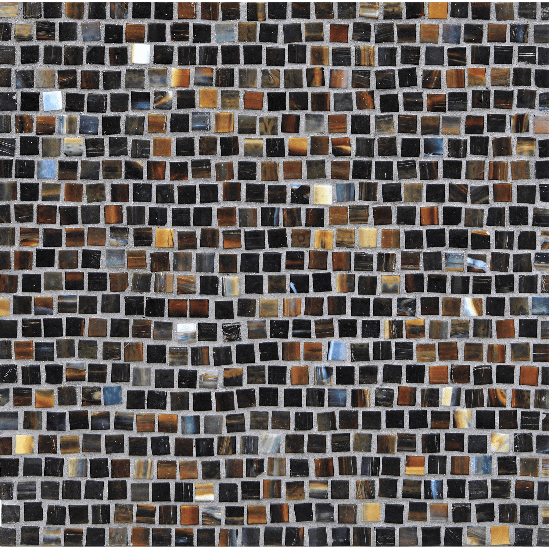 SHIBUI: Raw Umber Pompeii Stack Field Mosaic (12.63"x12.28" | silk)