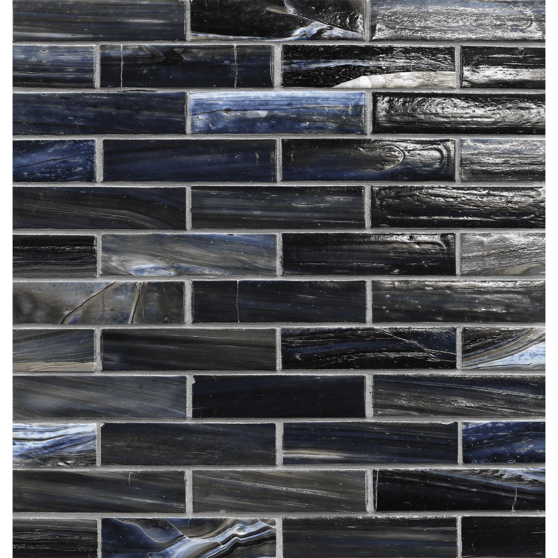 SHIBUI: Roman Earth 1"x4" Staggered Joint Field Mosaic (9.92"x12.41" | natural)