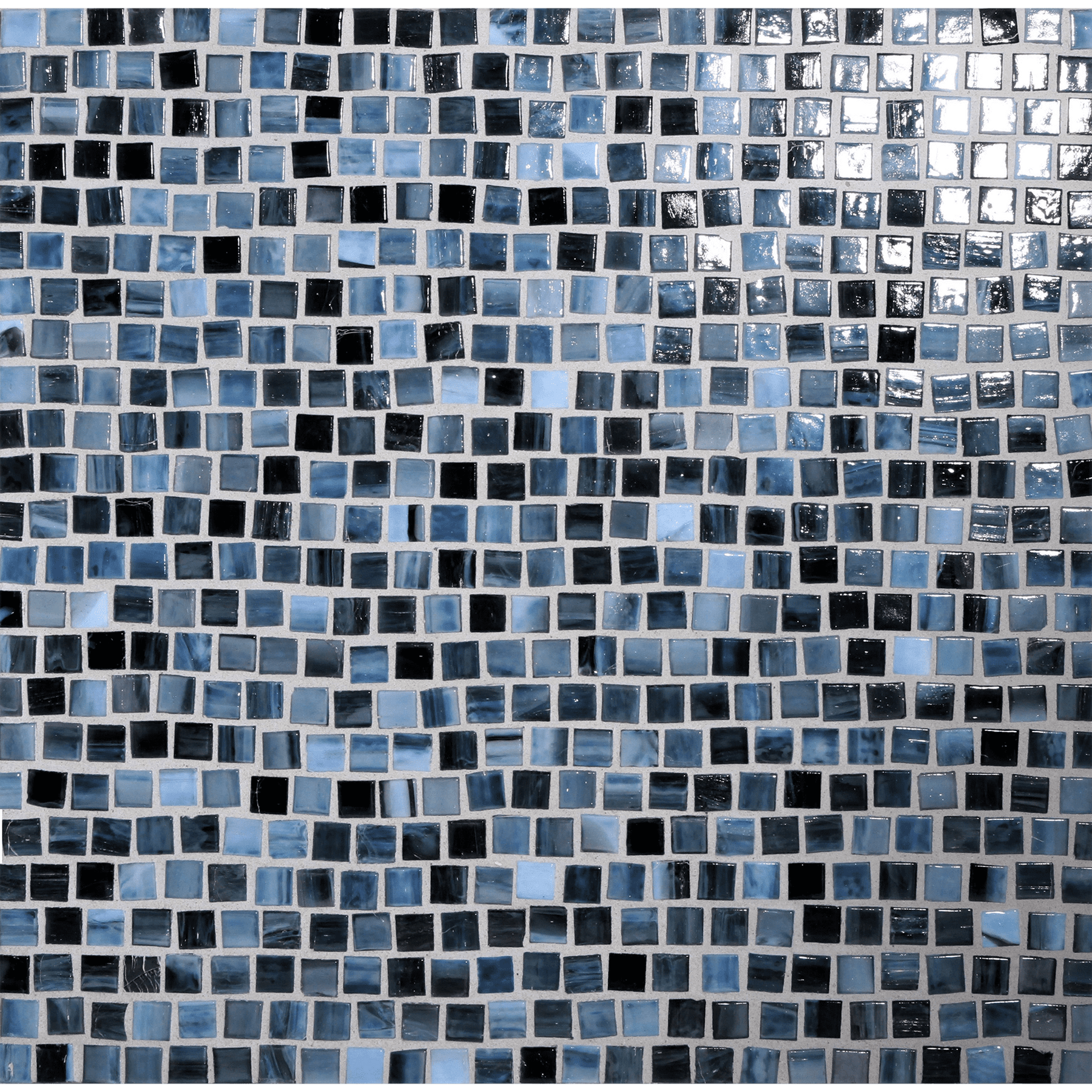 SHIBUI: Sevres Blue Pompeii Stack Field Mosaic (12.63"x12.28" | natural)