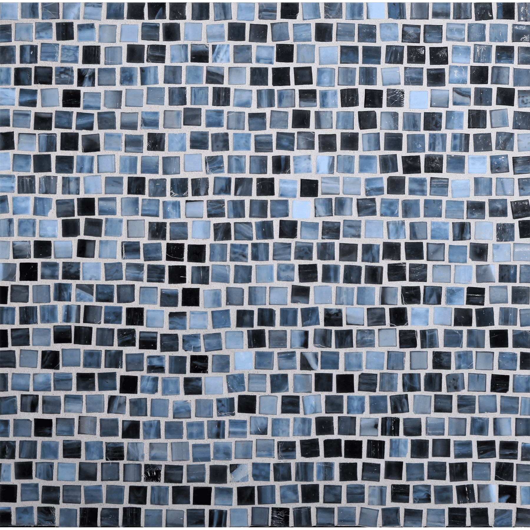 SHIBUI: Sevres Blue Pompeii Stack Field Mosaic (12.63"x12.28" | silk)