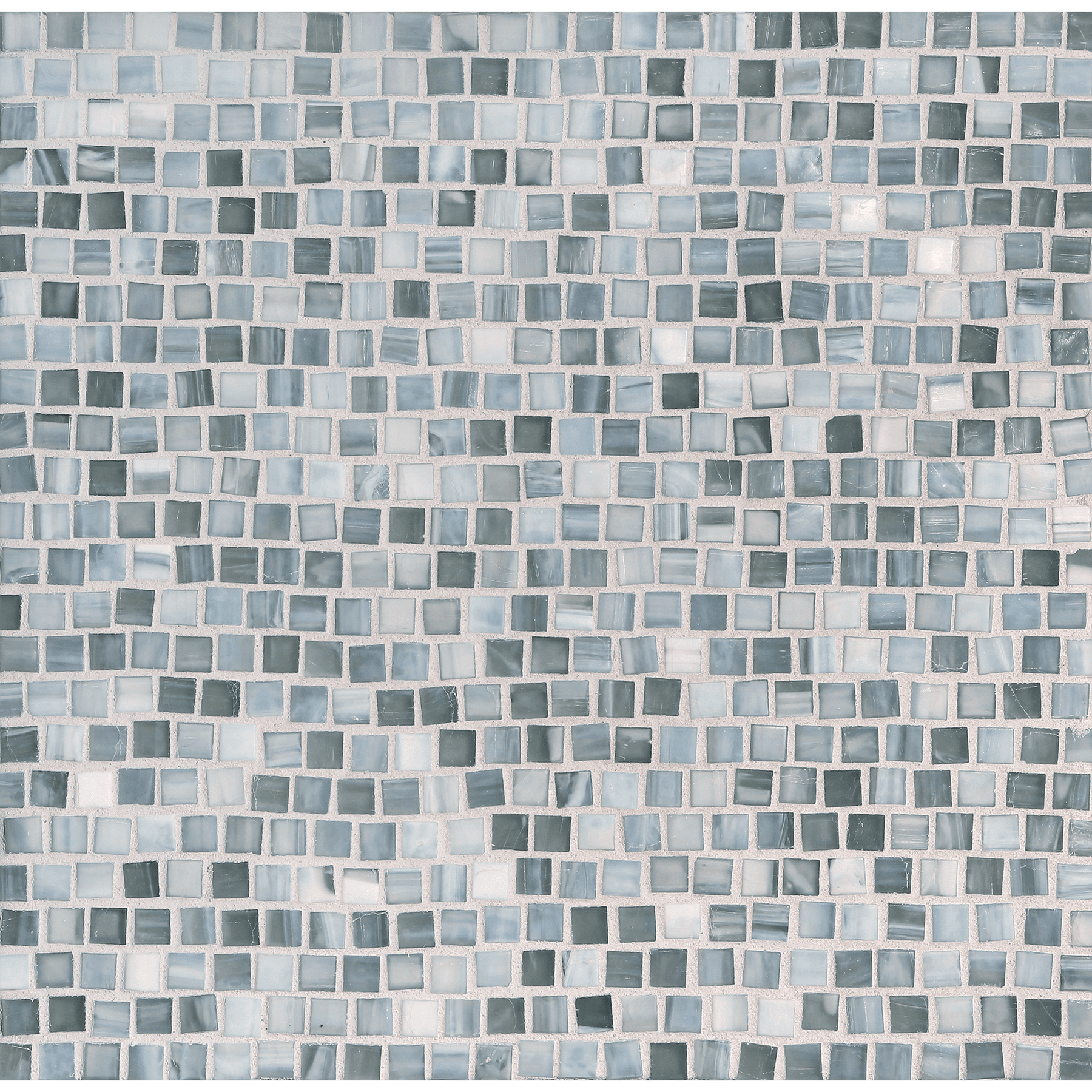 SHIBUI: Tungsten Pompeii Stack Field Mosaic (12.63"x12.28" | silk)