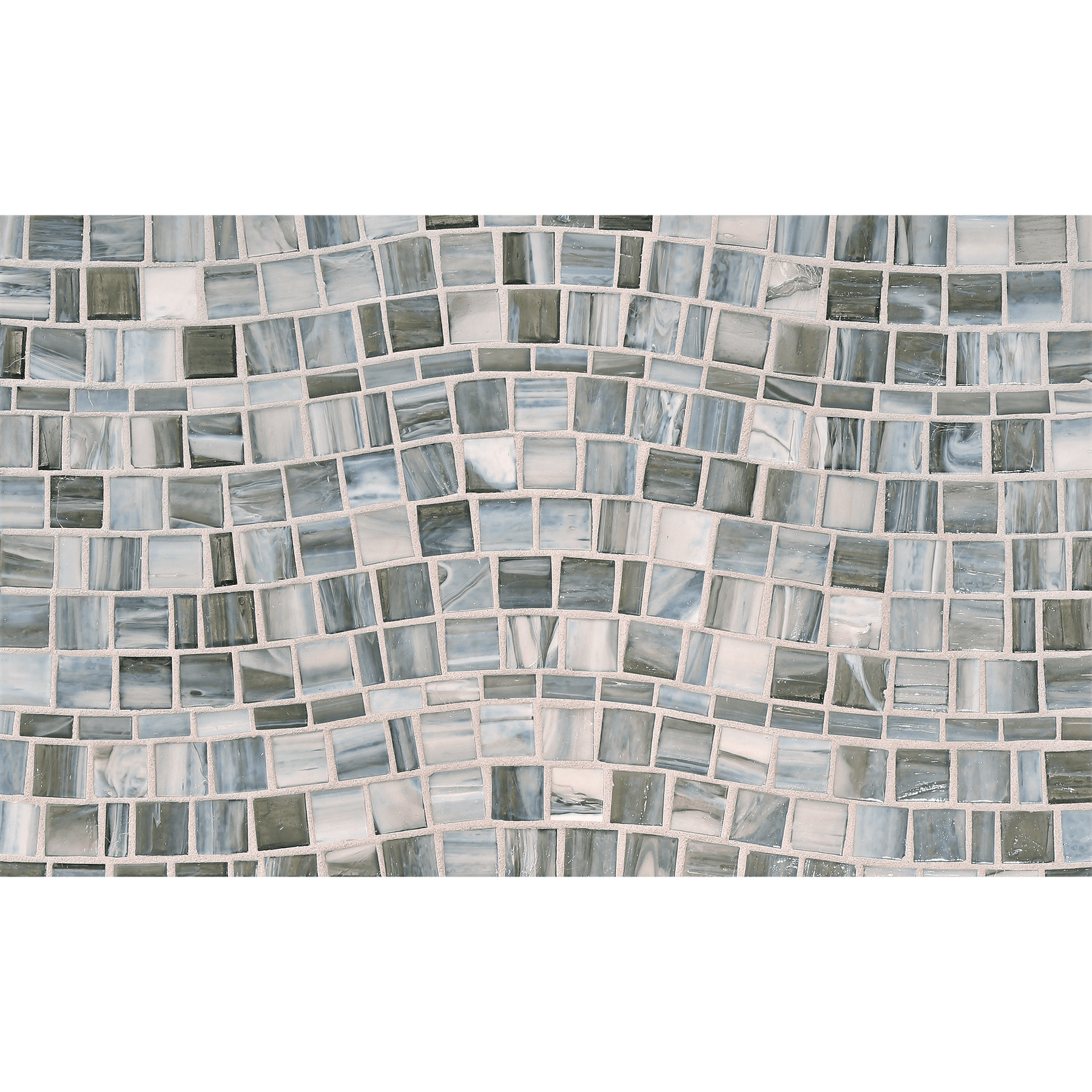 SHIBUI: Tungsten Rio Offset Field Mosaic (15.42"x11.67" | natural)