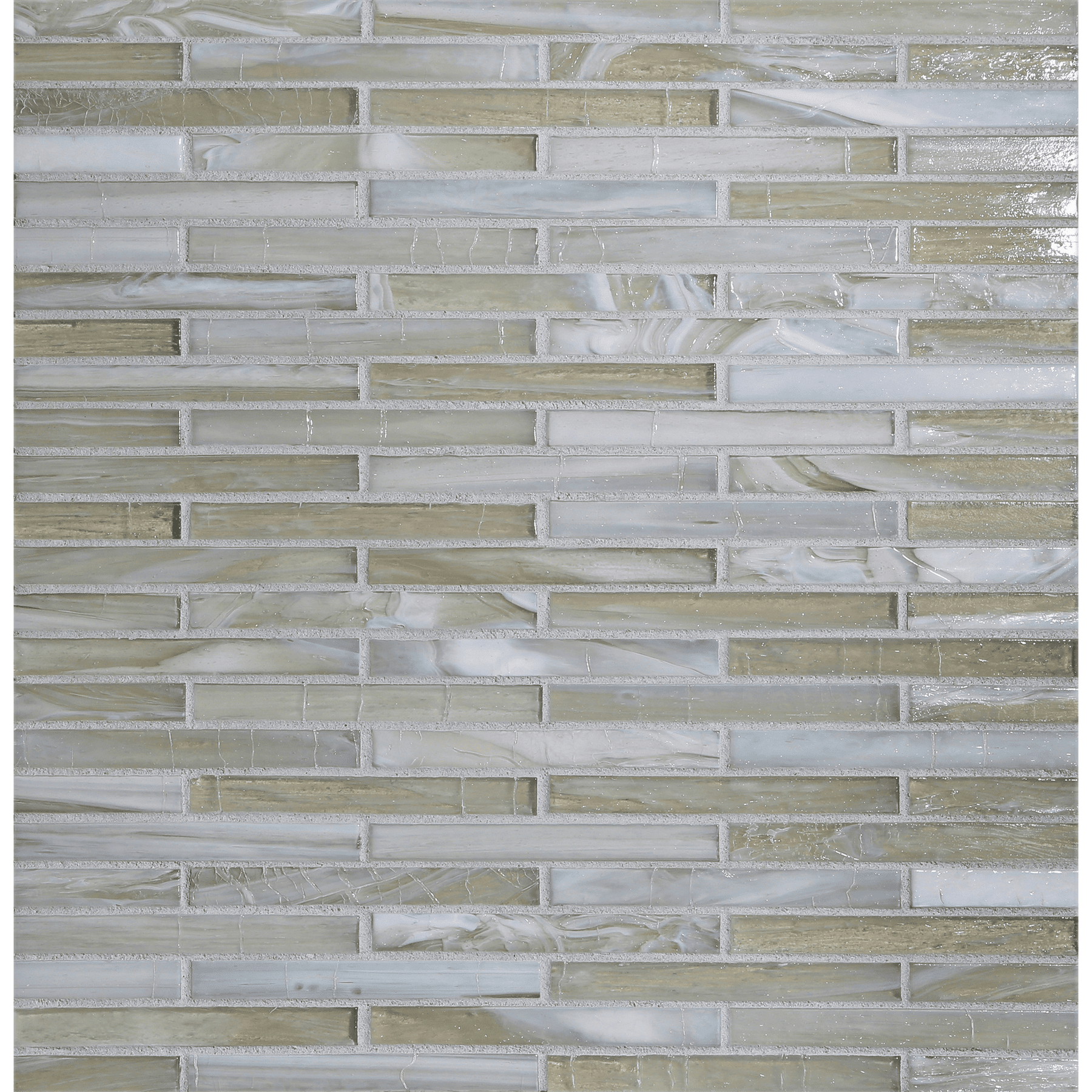 SHIBUI: Verte 0.5"x4" Staggered Joint Field Mosaic (9.92"x12.14" | natural)