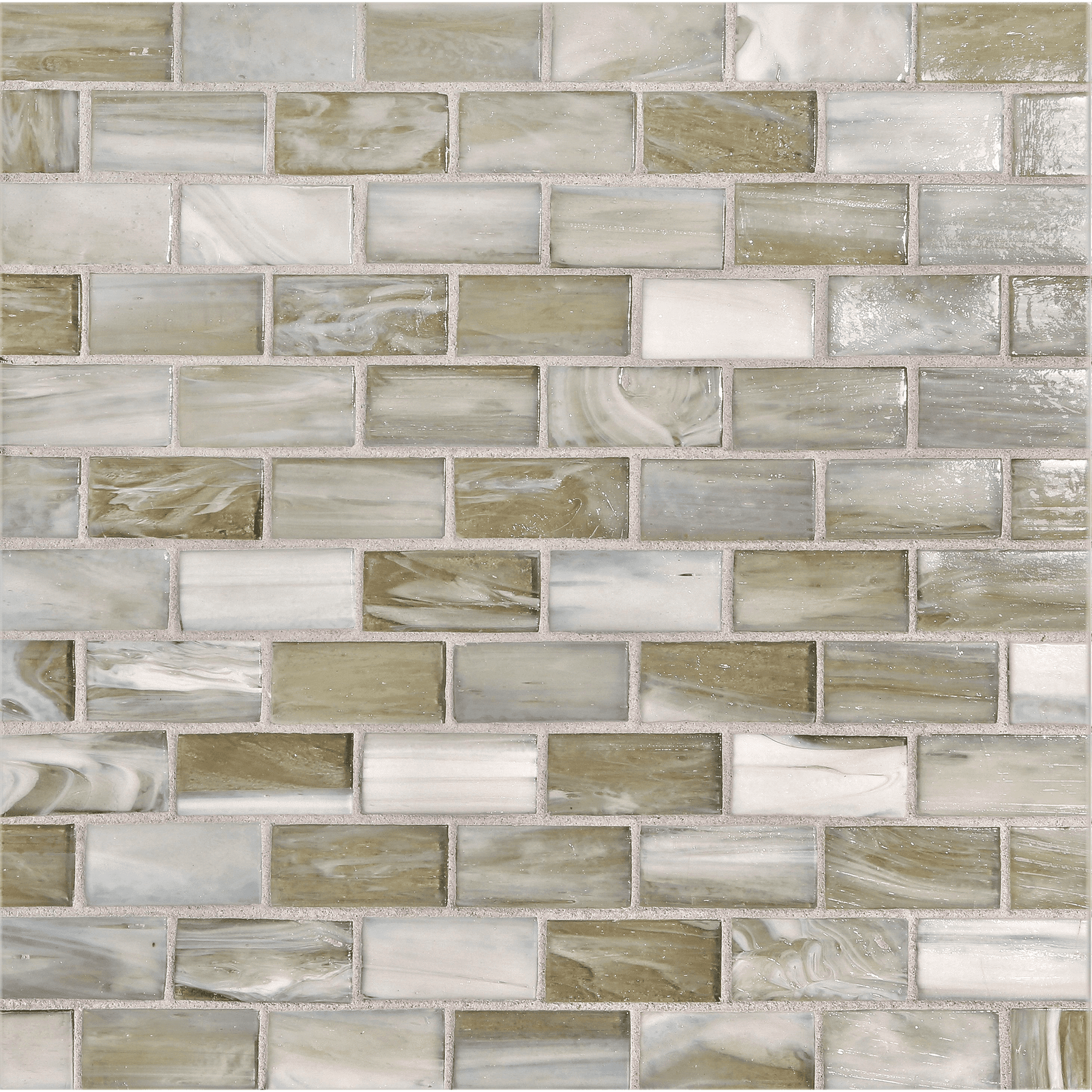 SHIBUI: Verte 1"x2" Staggered Joint Field Mosaic (11.52"x12.51" | natural)