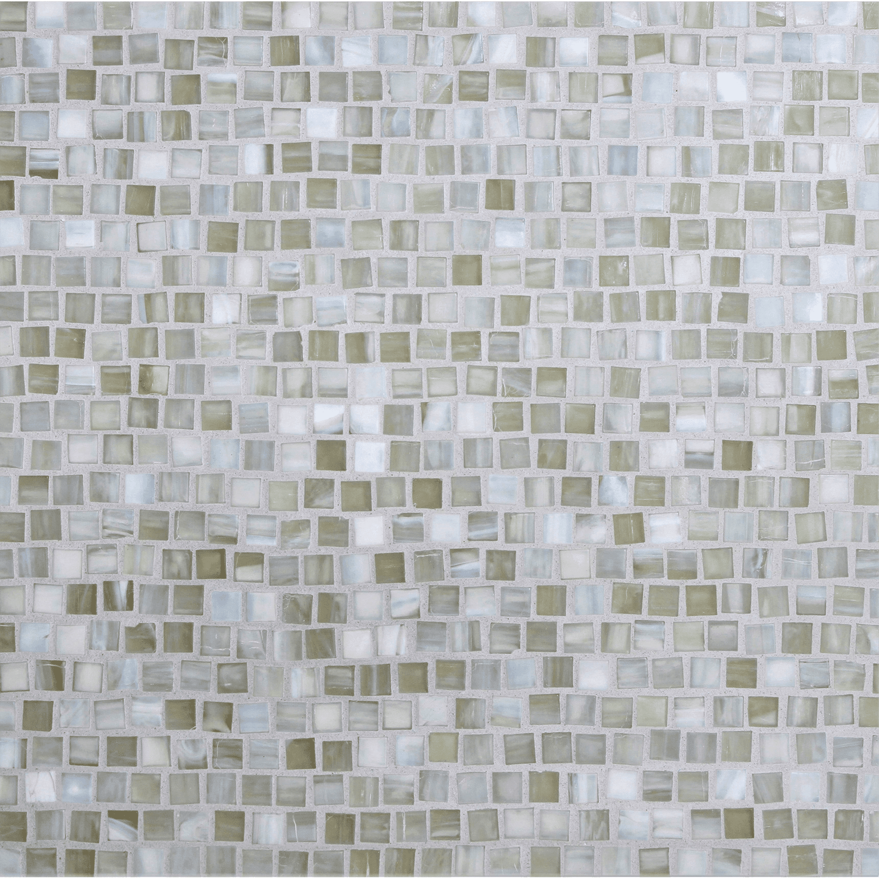 SHIBUI: Verte Pompeii Stack Field Mosaic (12.63"x12.28" | silk)