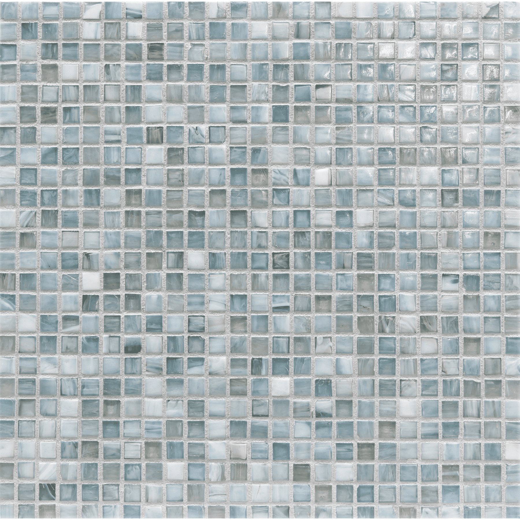 SHIBUI: Zinc 0.5"x0.5" Straight Stack Field Mosaic (12.52"x12.52" | natural)