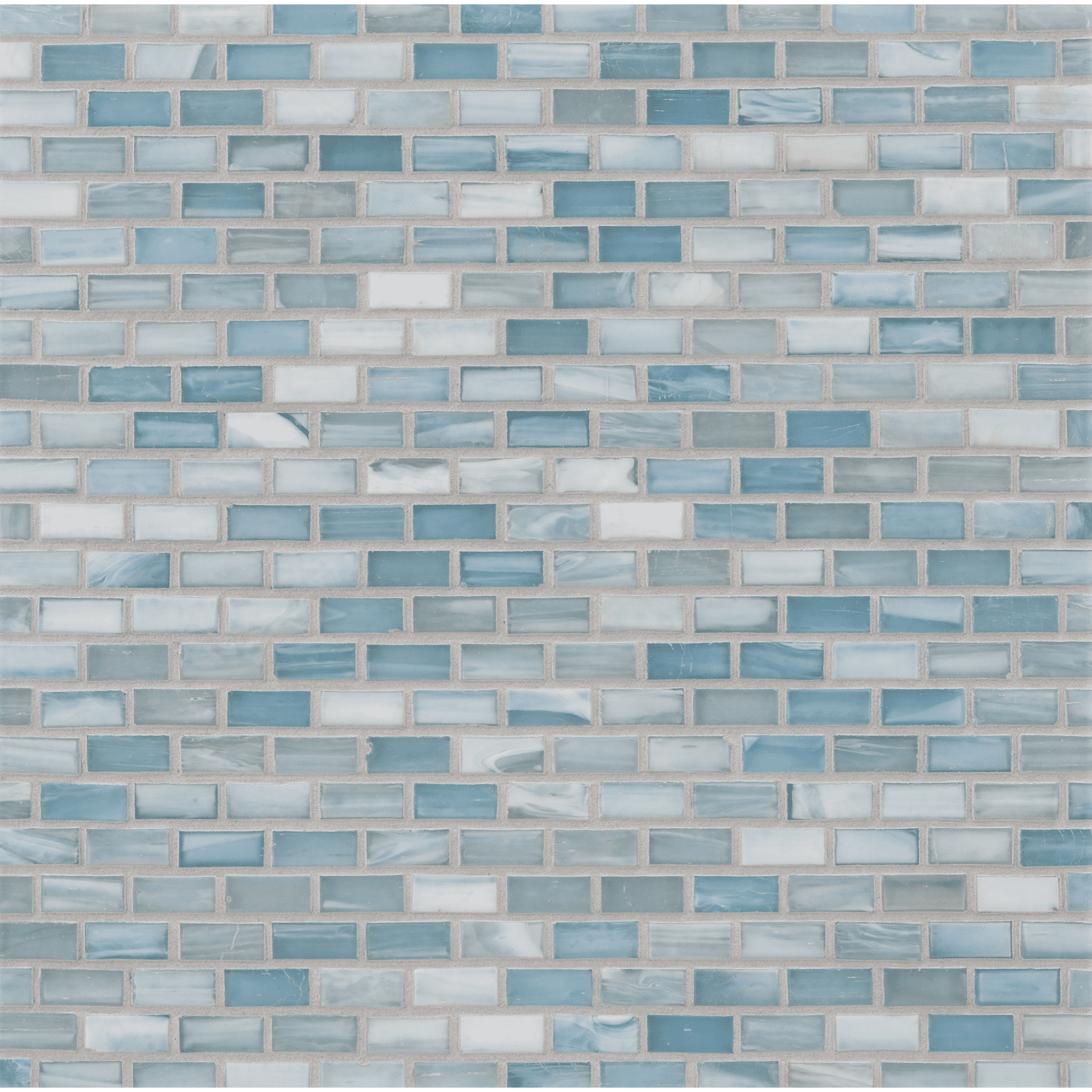 SHIBUI: Zinc 0.5"x1" Staggered Joint Field Mosaic (12.51"x12.51" | silk)