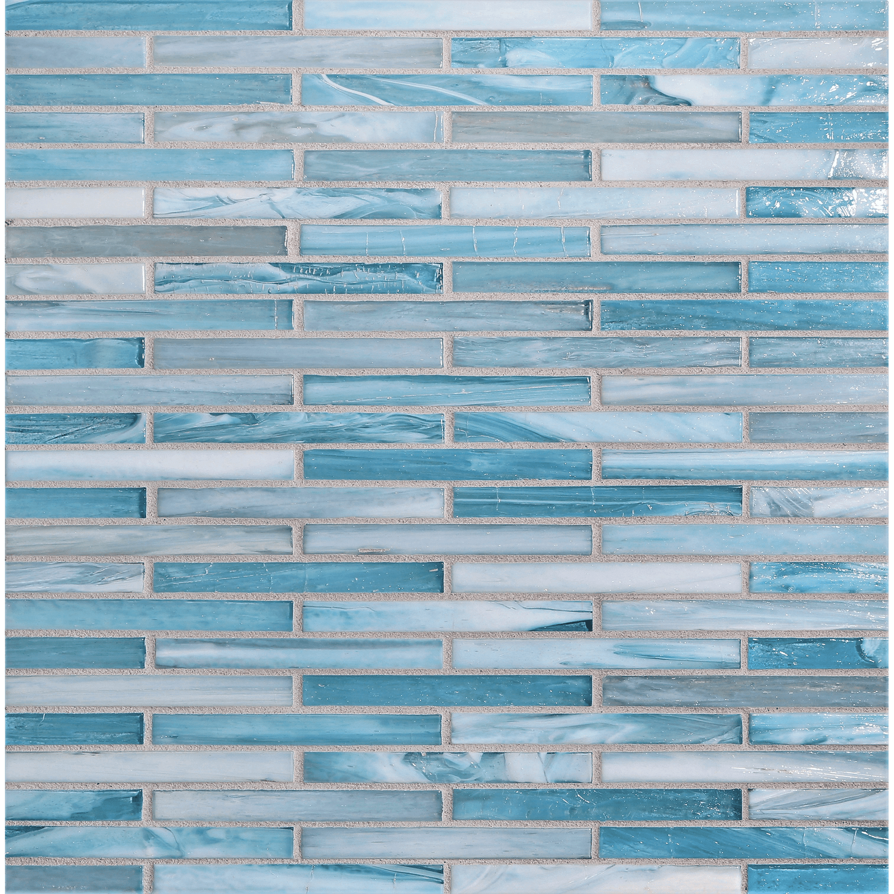 SHIBUI: Zinc 0.5"x4" Staggered Joint Field Mosaic (9.92"x12.14" | natural)