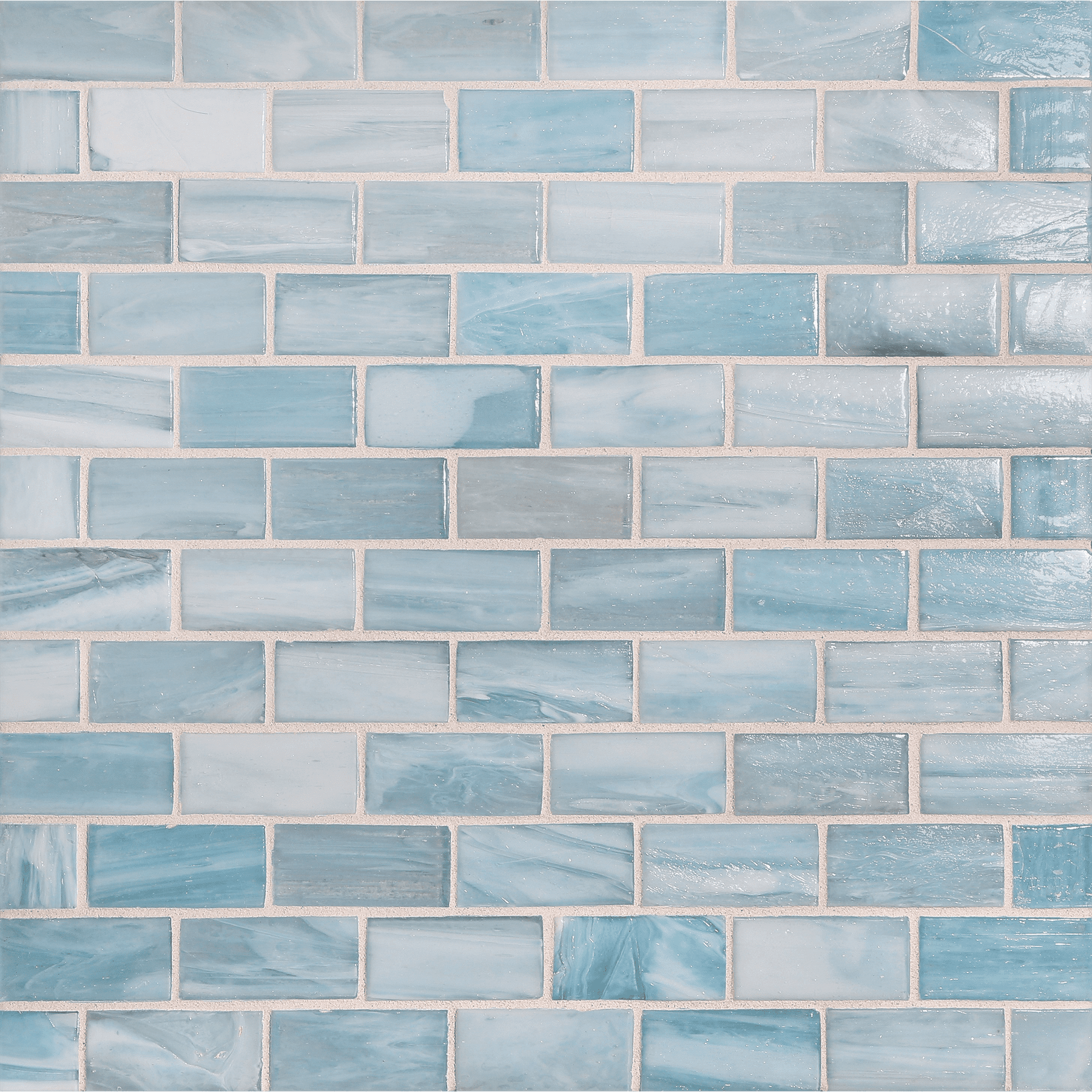 SHIBUI: Zinc 1"x2" Staggered Joint Field Mosaic (11.52"x12.51" | natural)