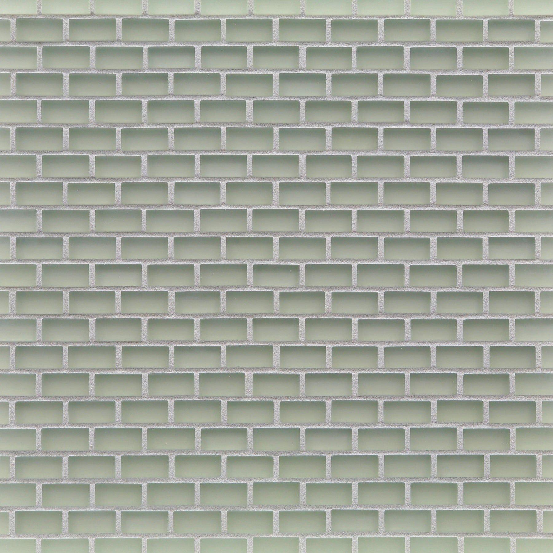 TOMEI: Platinum Green 0.5"x1" Staggered Joint Field Mosaic (11.6"x11.5" | silk)
