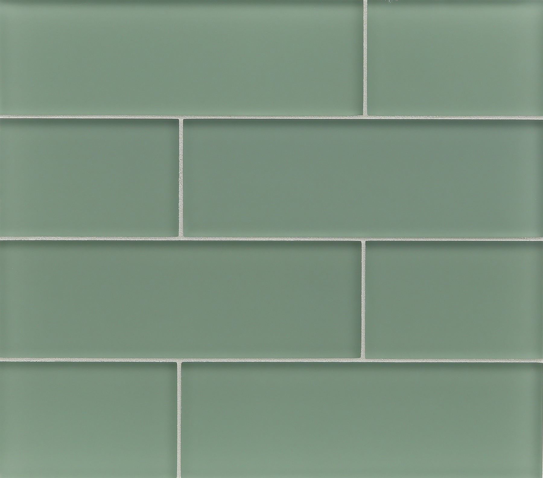 TOMEI: Silver Green Rectangle Field Tile (3"x9" | silk)