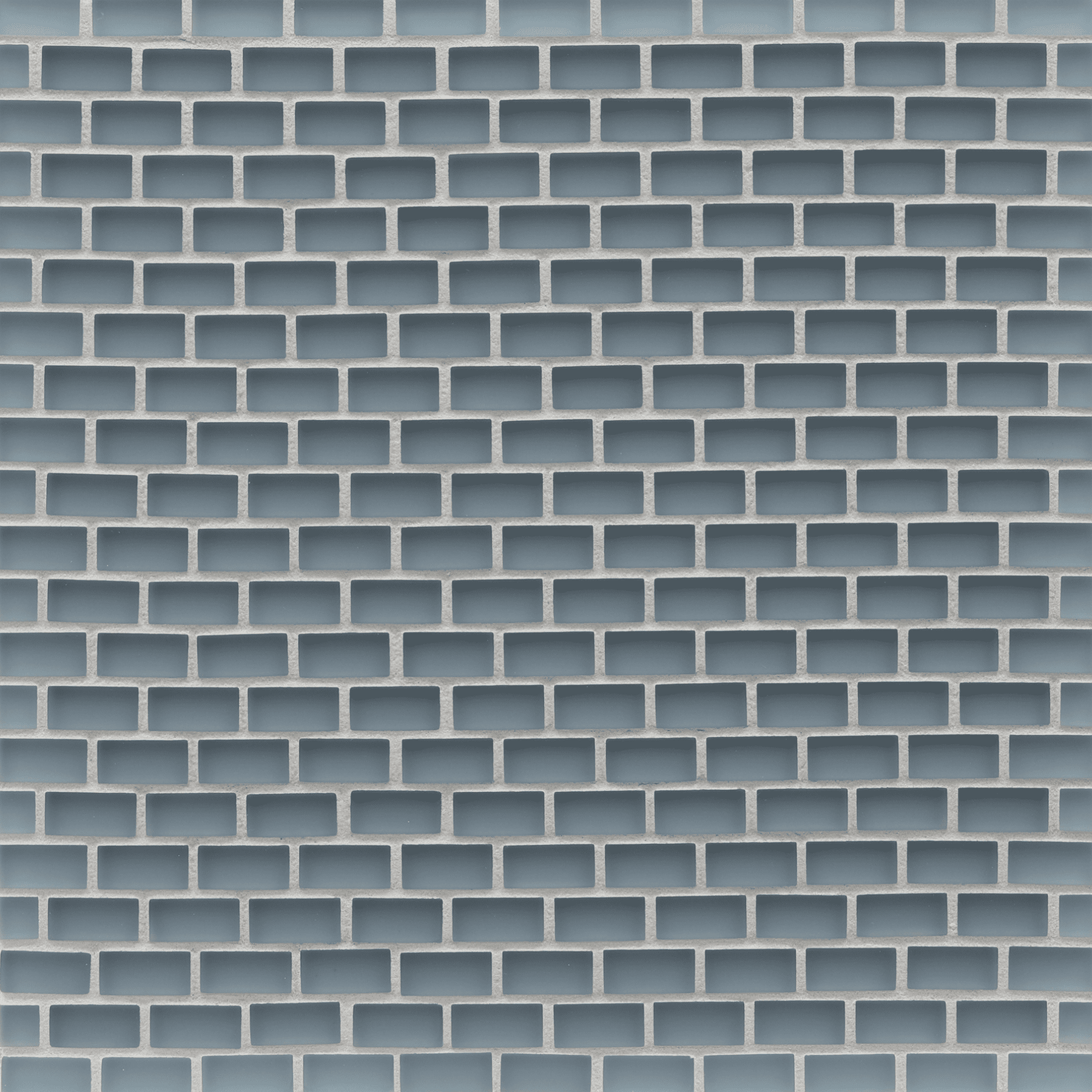 TOMEI: Wedgewood Blue 0.5"x1" Staggered Joint Field Mosaic (11.6"x11.5" | silk)