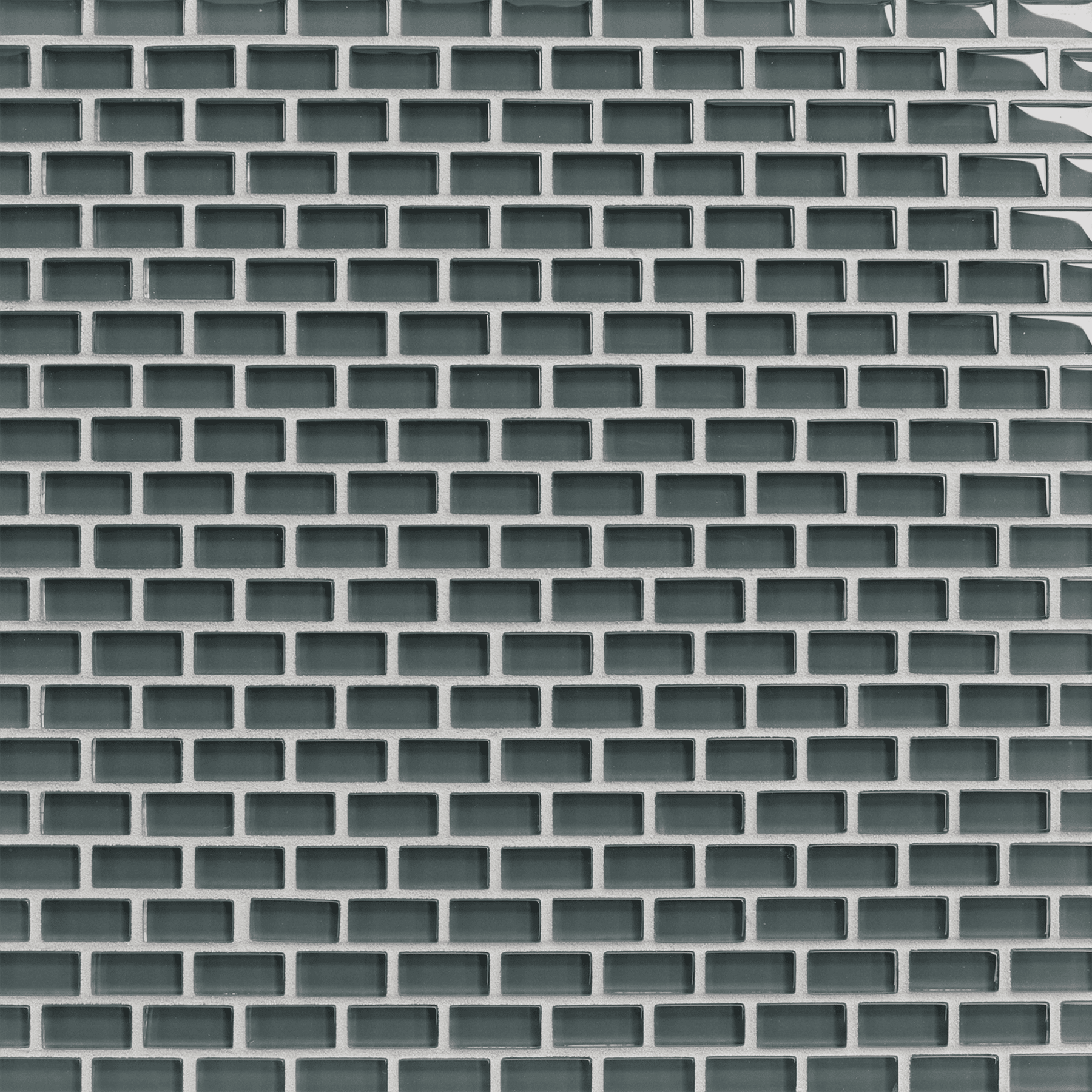 TOMEI: Woodland Green 0.5"x1" Staggered Joint Field Mosaic (11.6"x11.5" | natural)