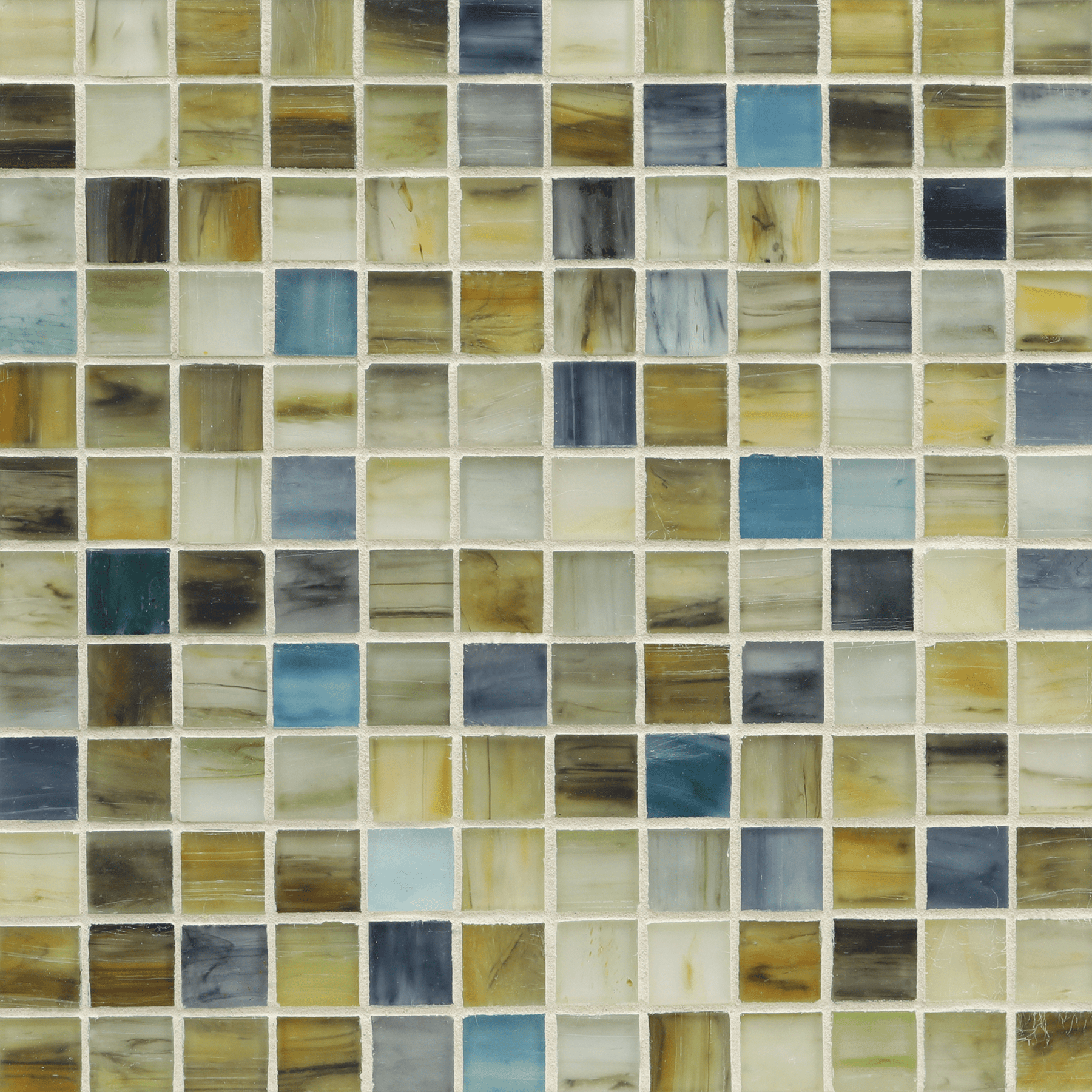 TOZEN: Ahou 1"x1" Straight Stack Field Mosaic (12.51"x12.51" | silk)