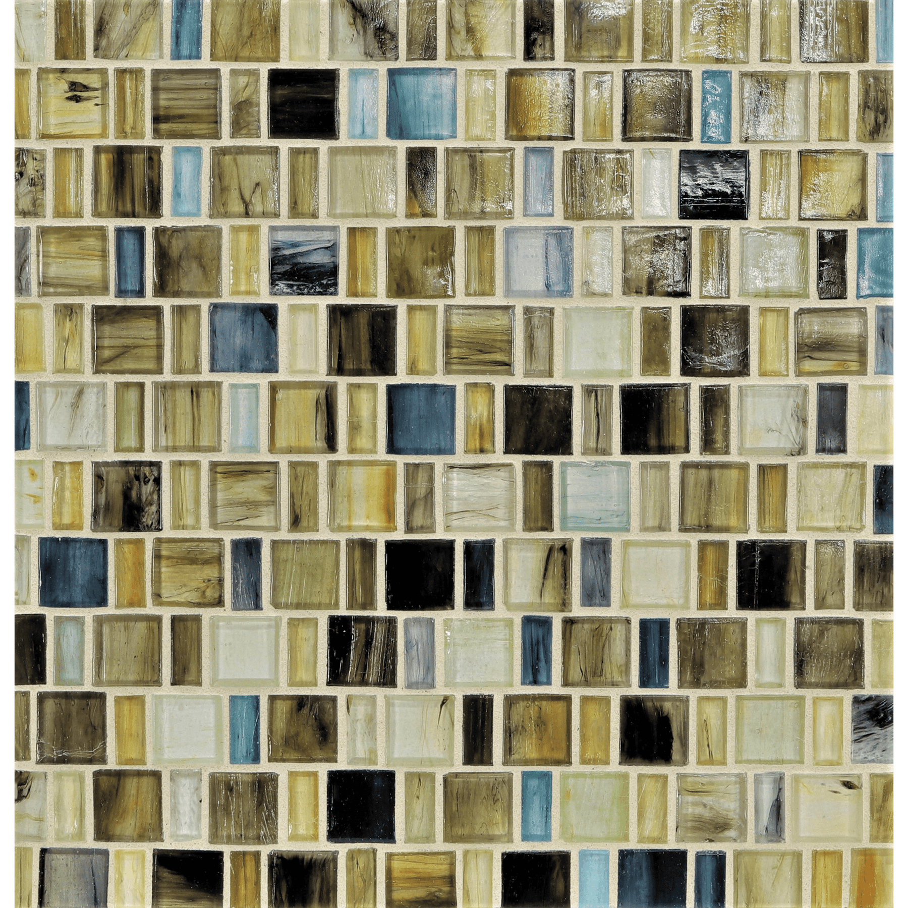 TOZEN: Ahou Japonaise Offset Field Mosaic (12.57"x12.50" | natural)