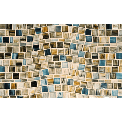 TOZEN: Ahou Rio Offset Field Mosaic (15.42"x11.67" | natural)