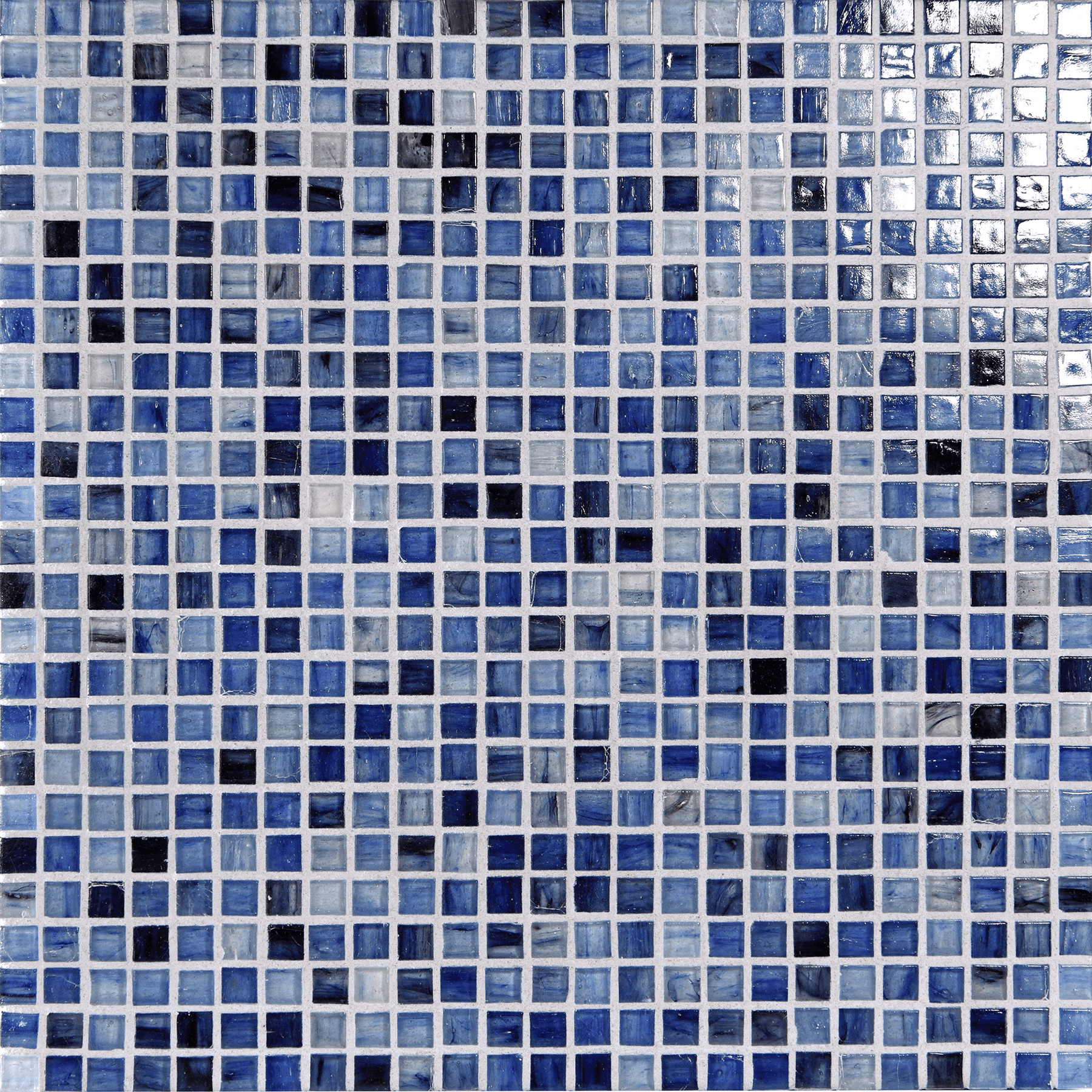 TOZEN: Antimony 0.5"x0.5" Straight Stack Field Mosaic (12.52"x12.52" | natural)