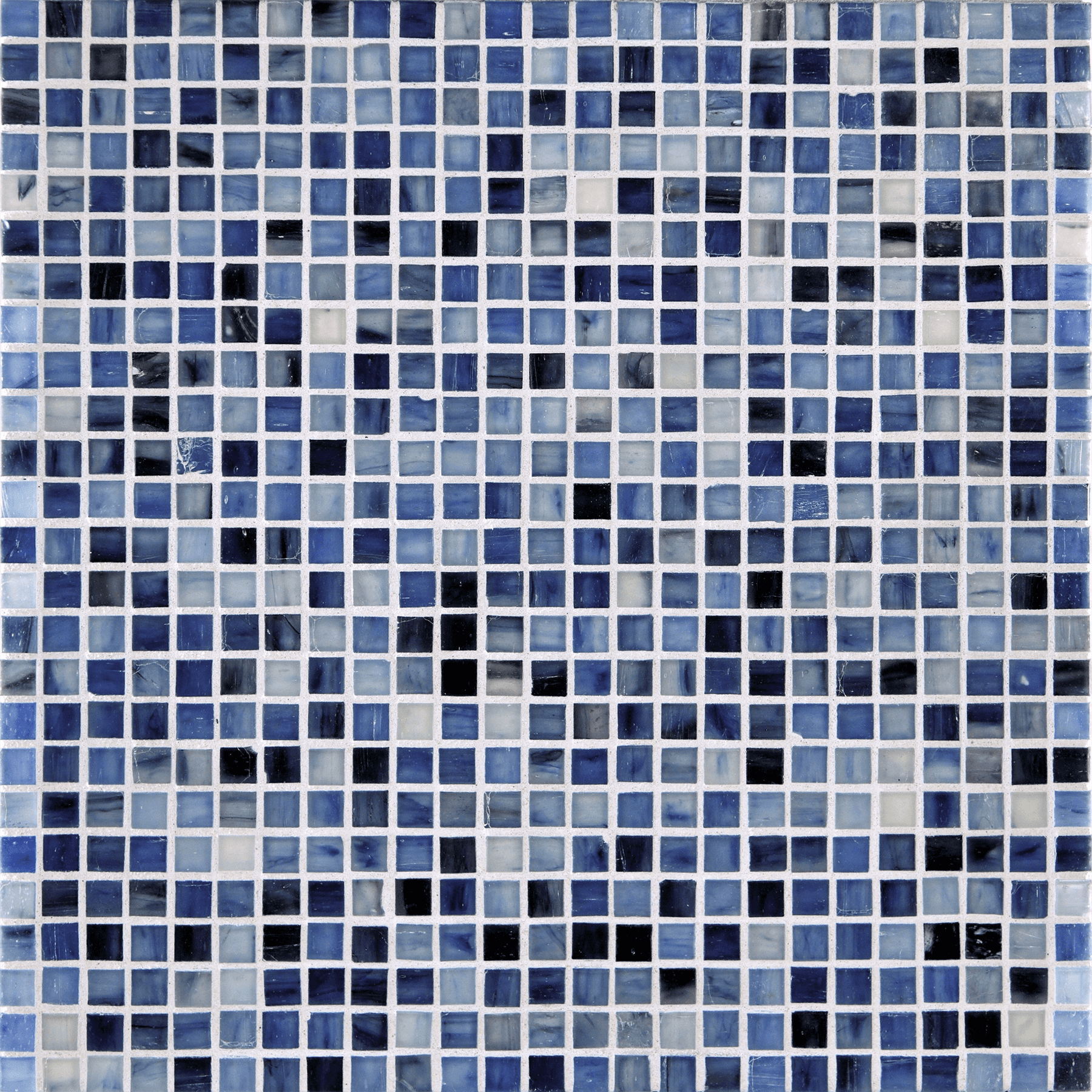 TOZEN: Antimony 0.5"x0.5" Straight Stack Field Mosaic (12.52"x12.52" | silk)