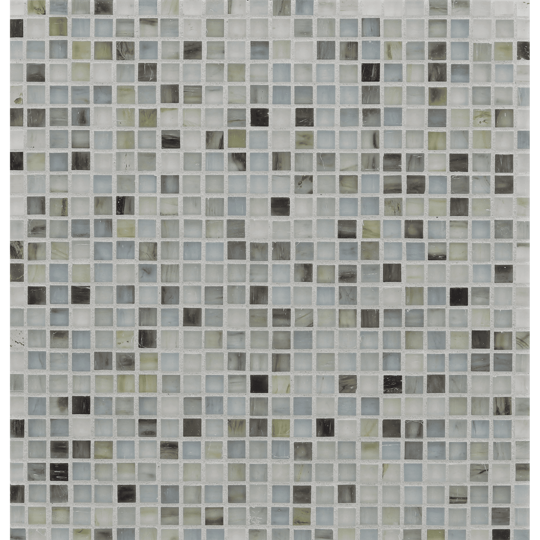 TOZEN: Arsenic 0.5"x0.5" Straight Stack Field Mosaic (12.52"x12.52" | silk)