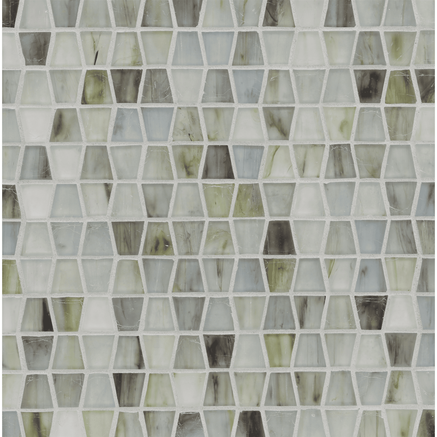 TOZEN: Arsenic Wings Tapered Field Mosaic (11.91"x12.50" | silk)