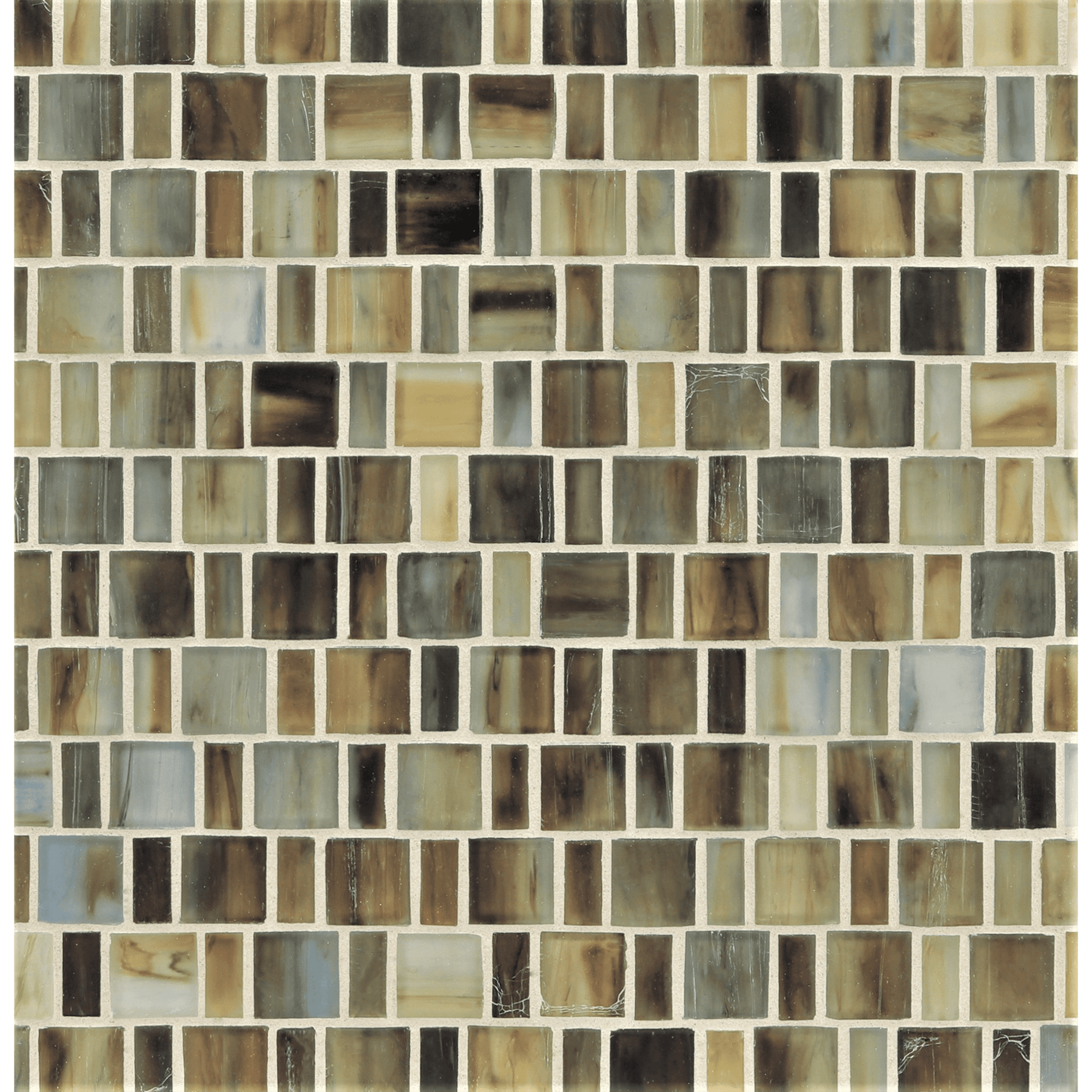 TOZEN: Copper Japonaise Offset Field Mosaic (12.57"x12.50" | silk)