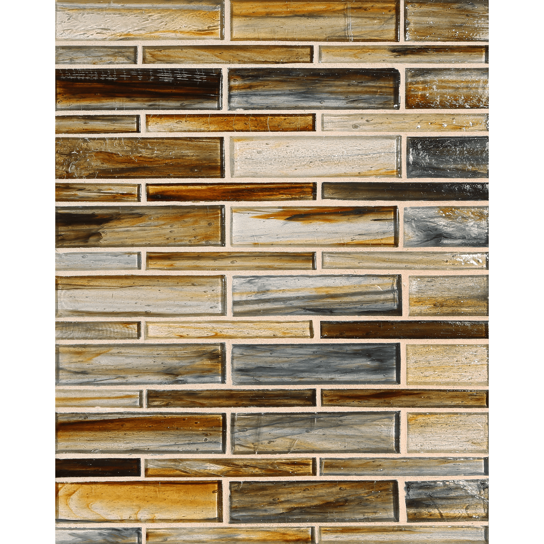 TOZEN: Copper Moyou Offset Field Mosaic (7.94"x12.38" | natural)