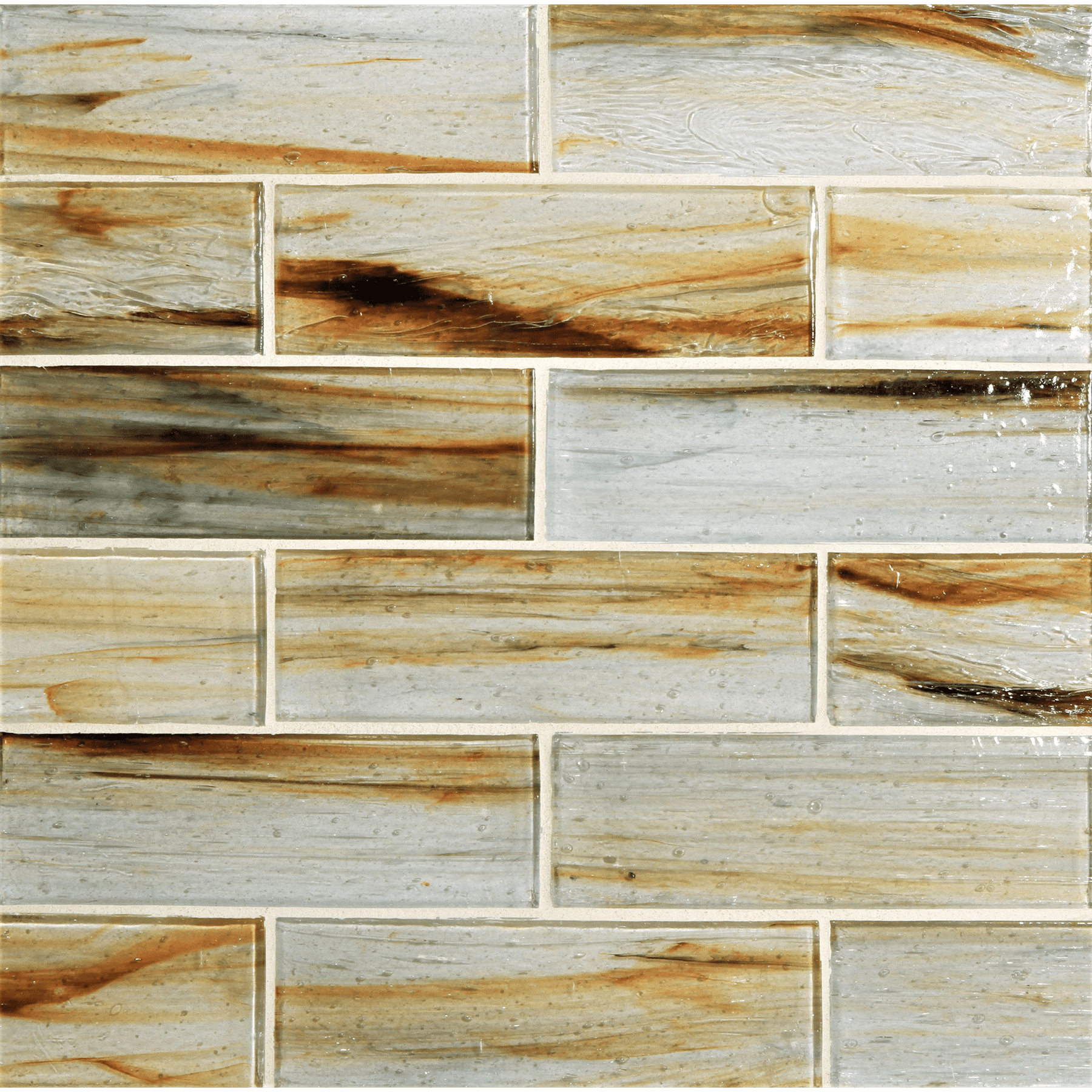 TOZEN: Copper Rectangle Field Tile (2"x6" | natural)