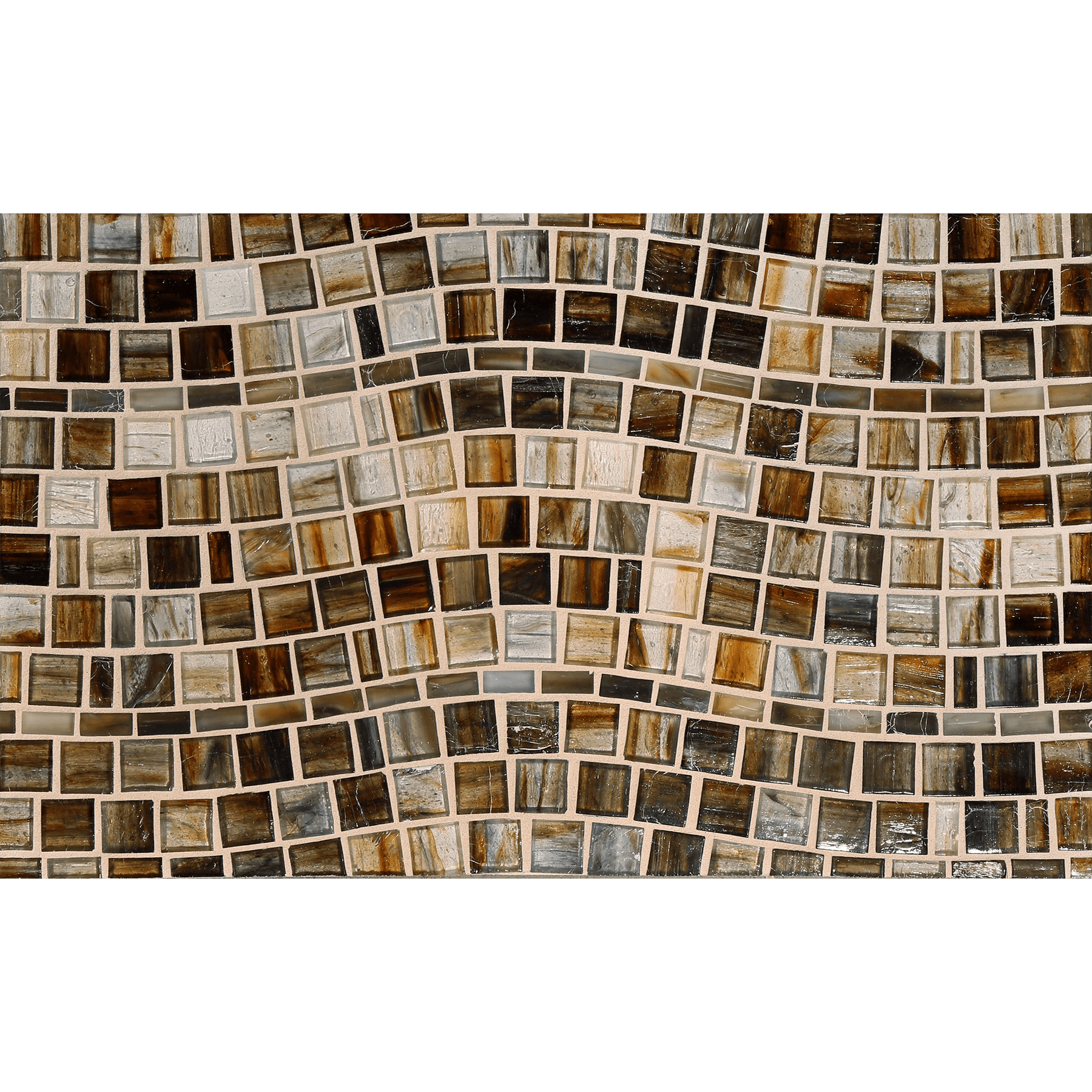 TOZEN: Copper Rio Offset Field Mosaic (15.42"x11.67" | natural)