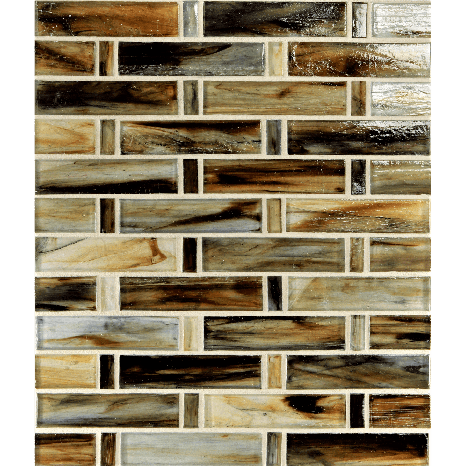 TOZEN: Copper Tresse Offset Field Mosaic (9.00"x12.50" | natural)