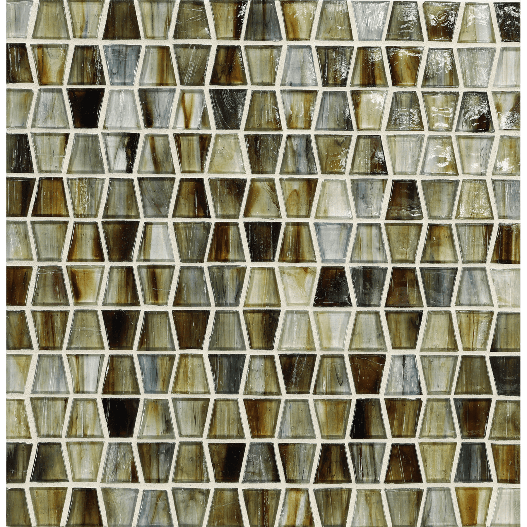 TOZEN: Copper Wings Tapered Field Mosaic (11.91"x12.50" | natural)