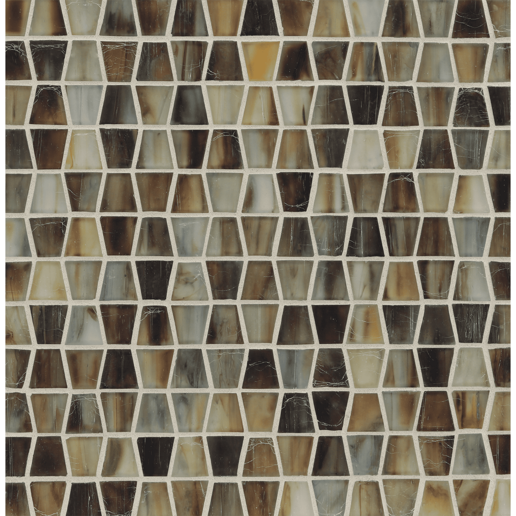 TOZEN: Copper Wings Tapered Field Mosaic (11.91"x12.50" | silk)