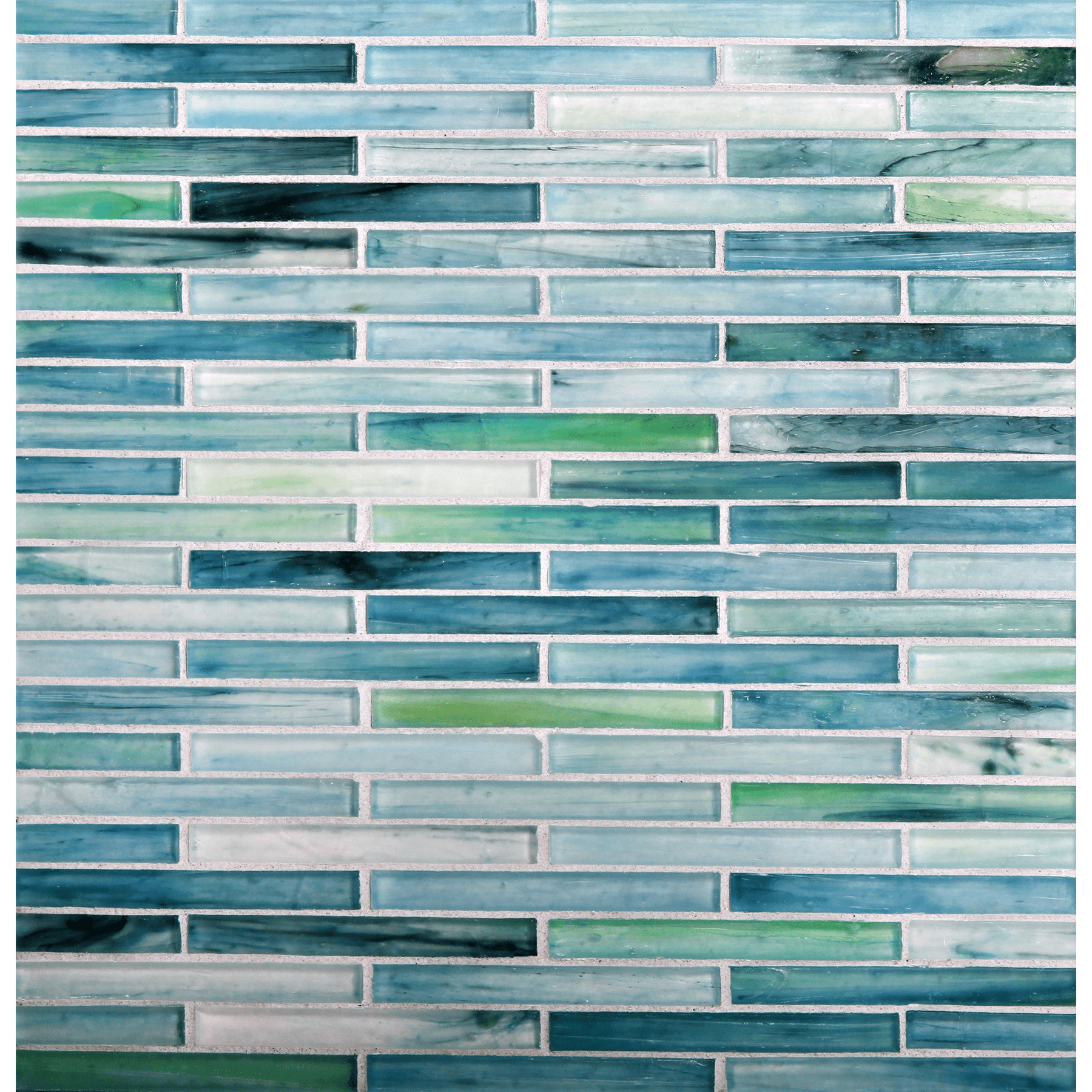 TOZEN: Erbium 0.5"x4" Staggered Joint Field Mosaic (9.92"x12.14" | silk)