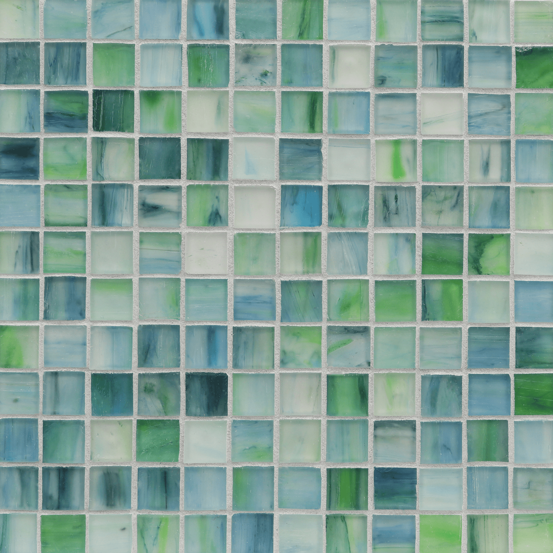 TOZEN: Erbium 1"x1" Straight Stack Field Mosaic (12.51"x12.51" | silk)